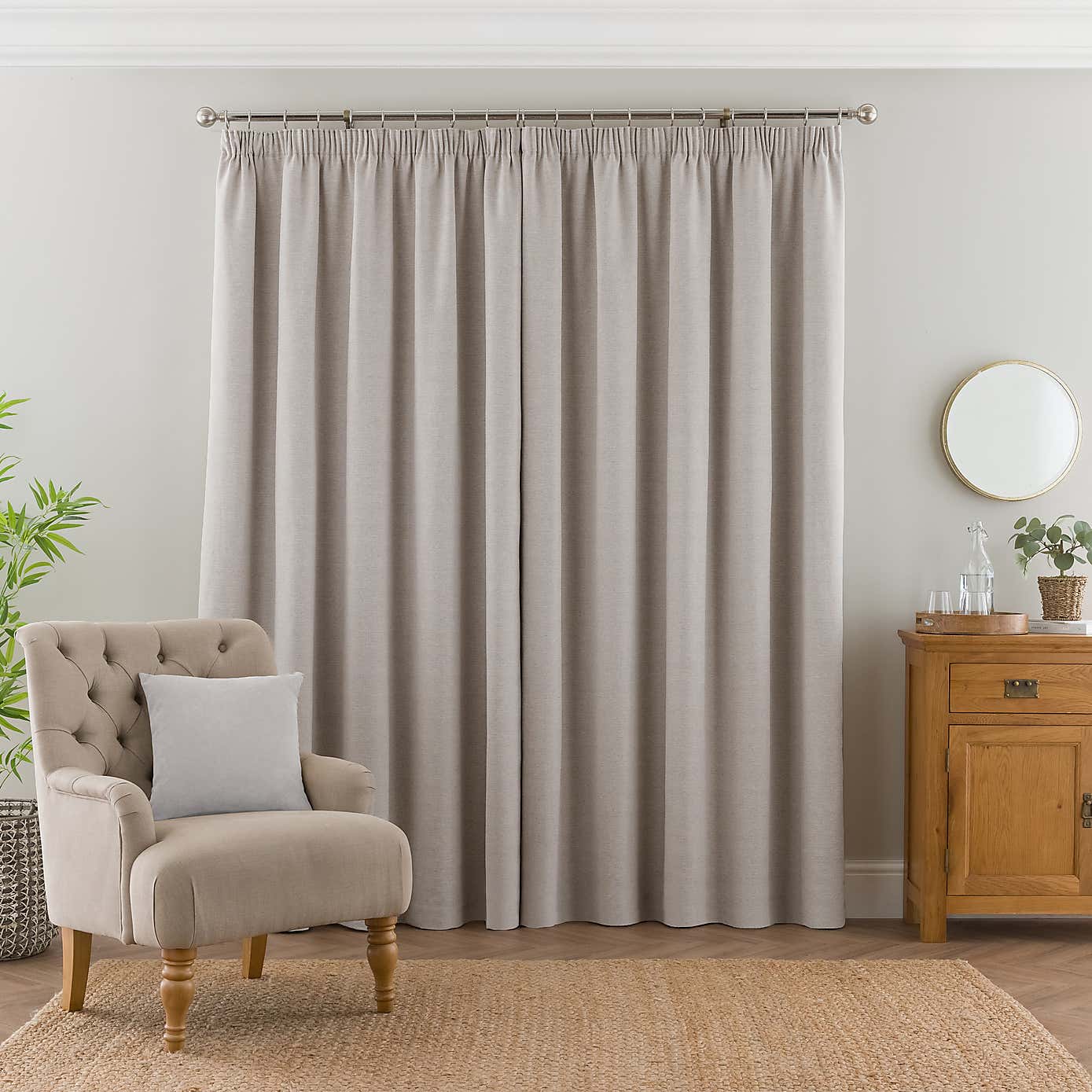 Elmore Blackout Pencil Pleat Curtains