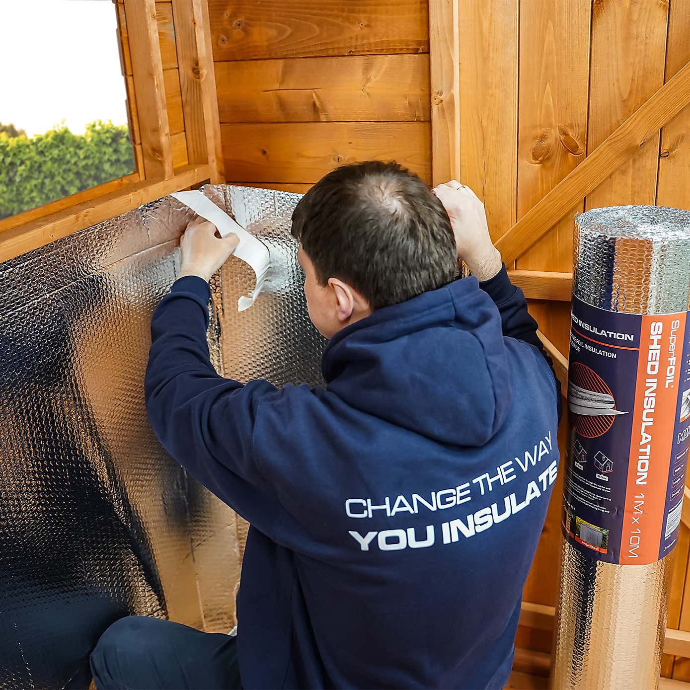 SuperFOIL Self-Adhesive Shed Insulation, 1m x 10m
