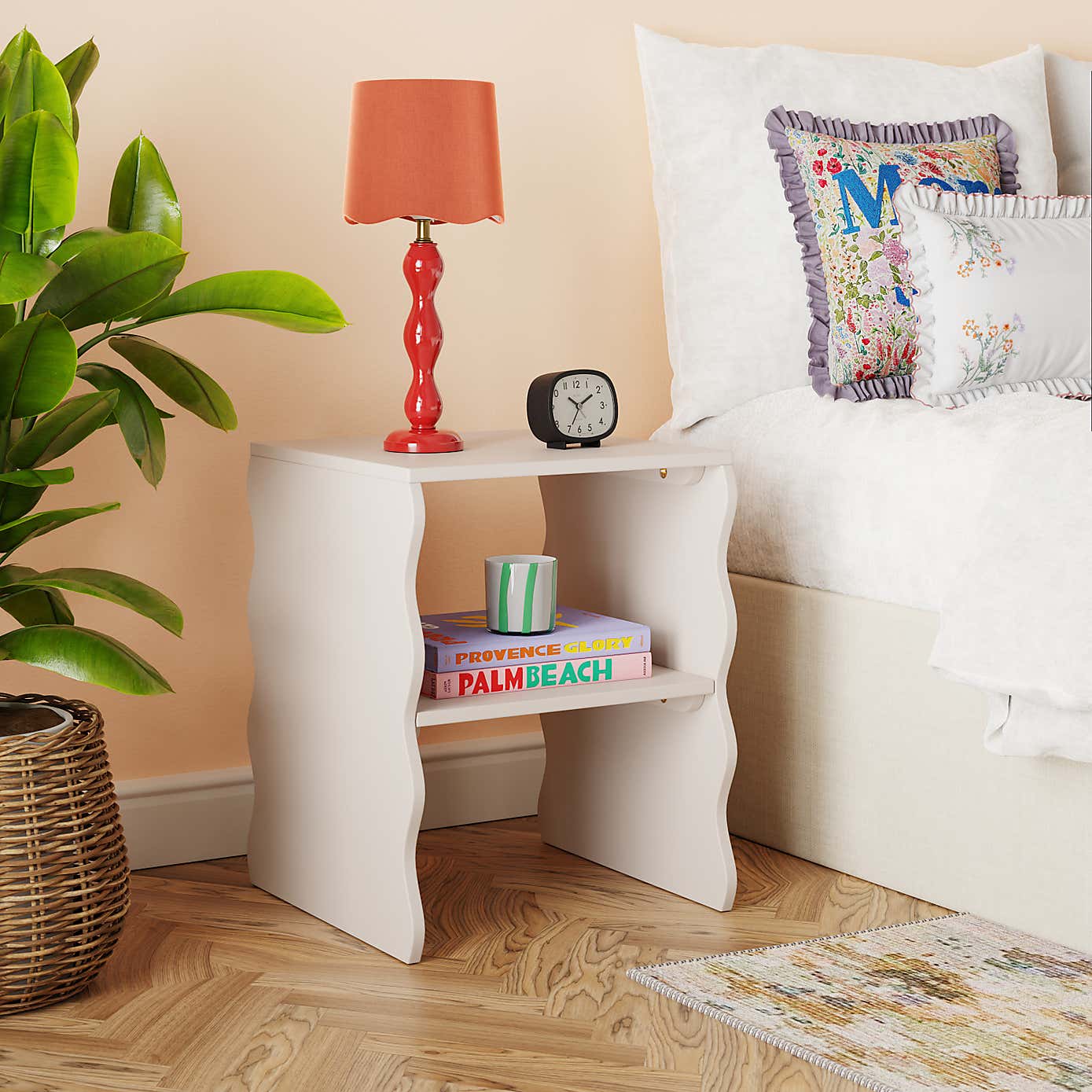 Posie Wavy Bedside Table