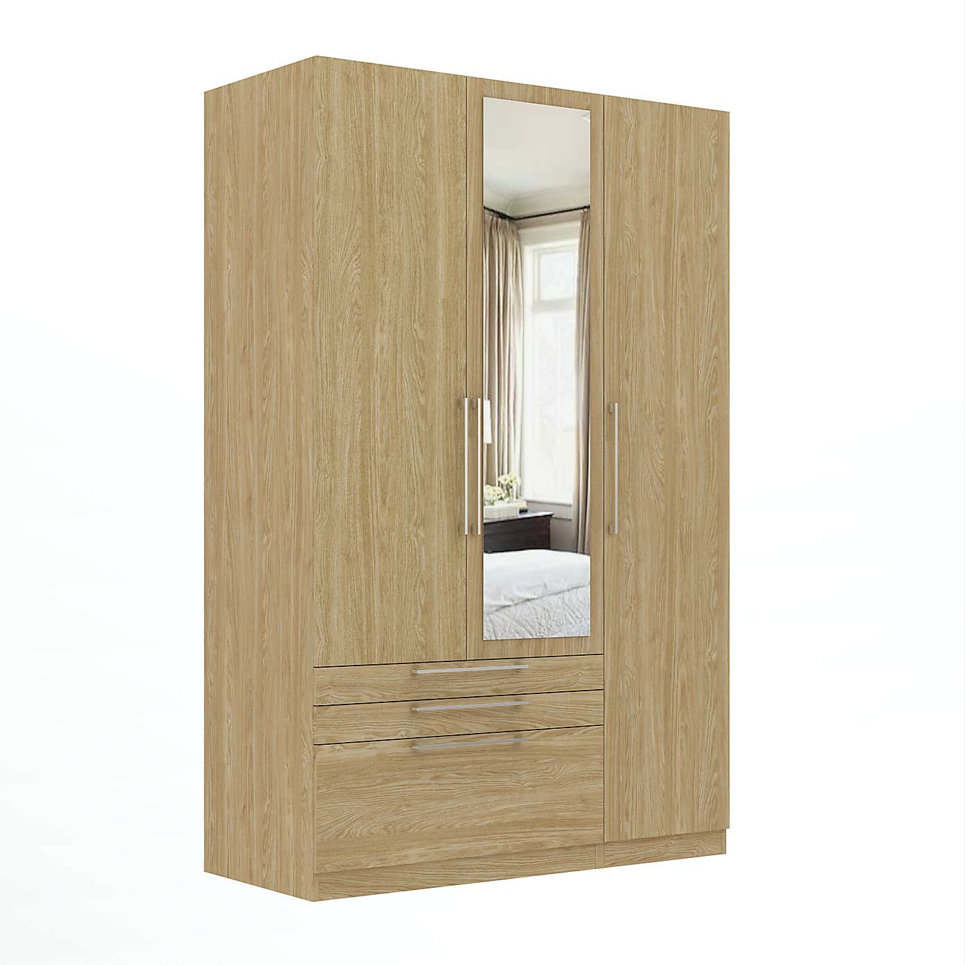 Foster Triple 3 Drawer Wardrobe