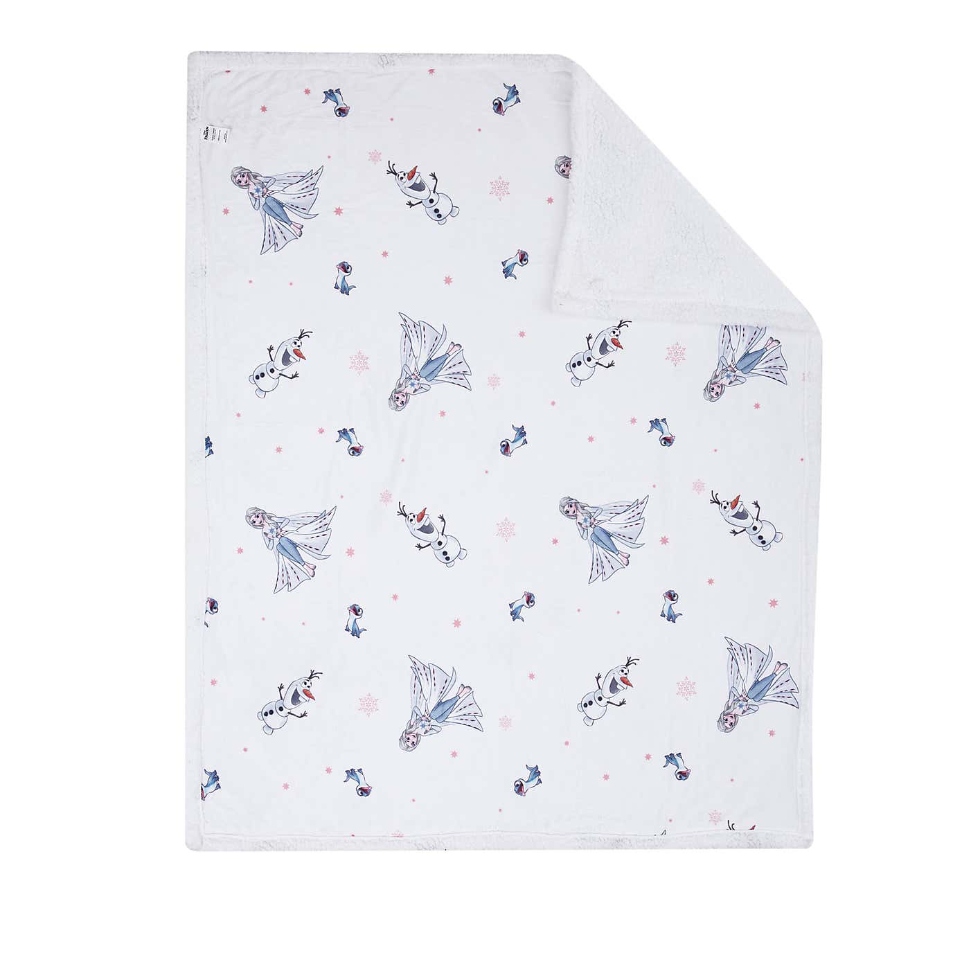 Frozen Sherpa Fleece Throw