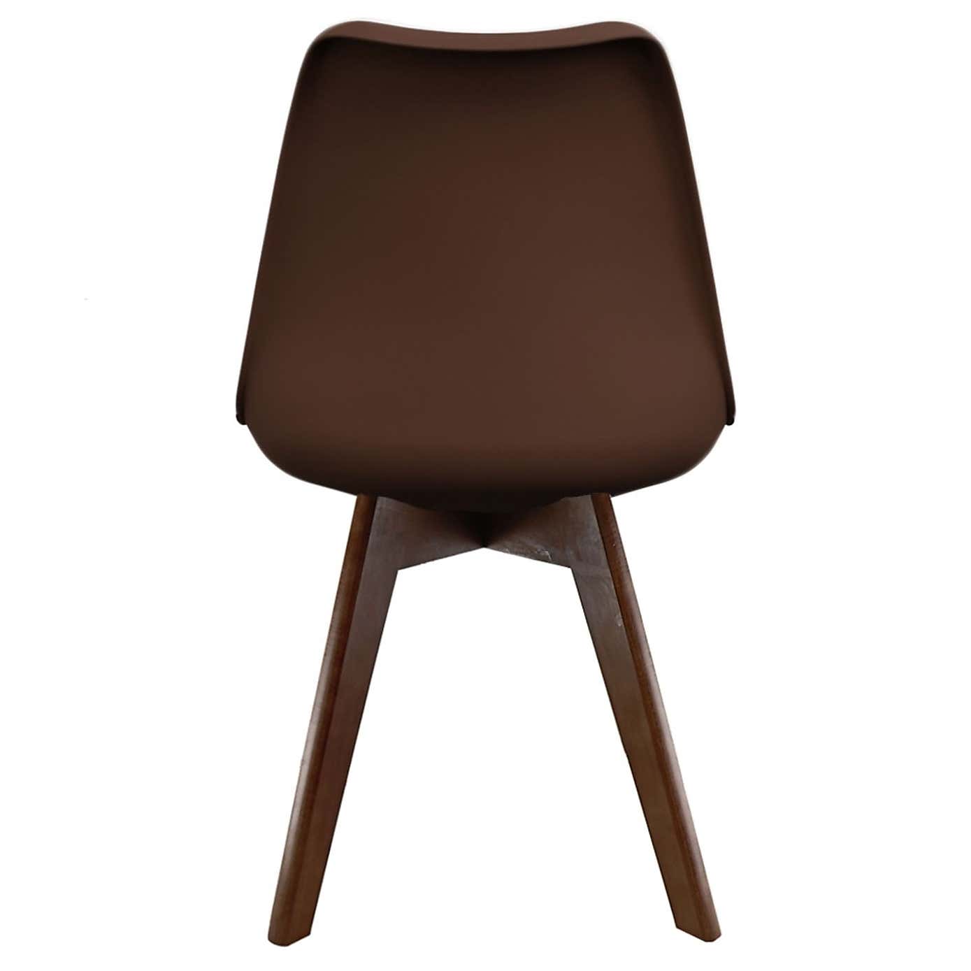 Fusion Living Soho Plastic Dining Chair with Squared Legs