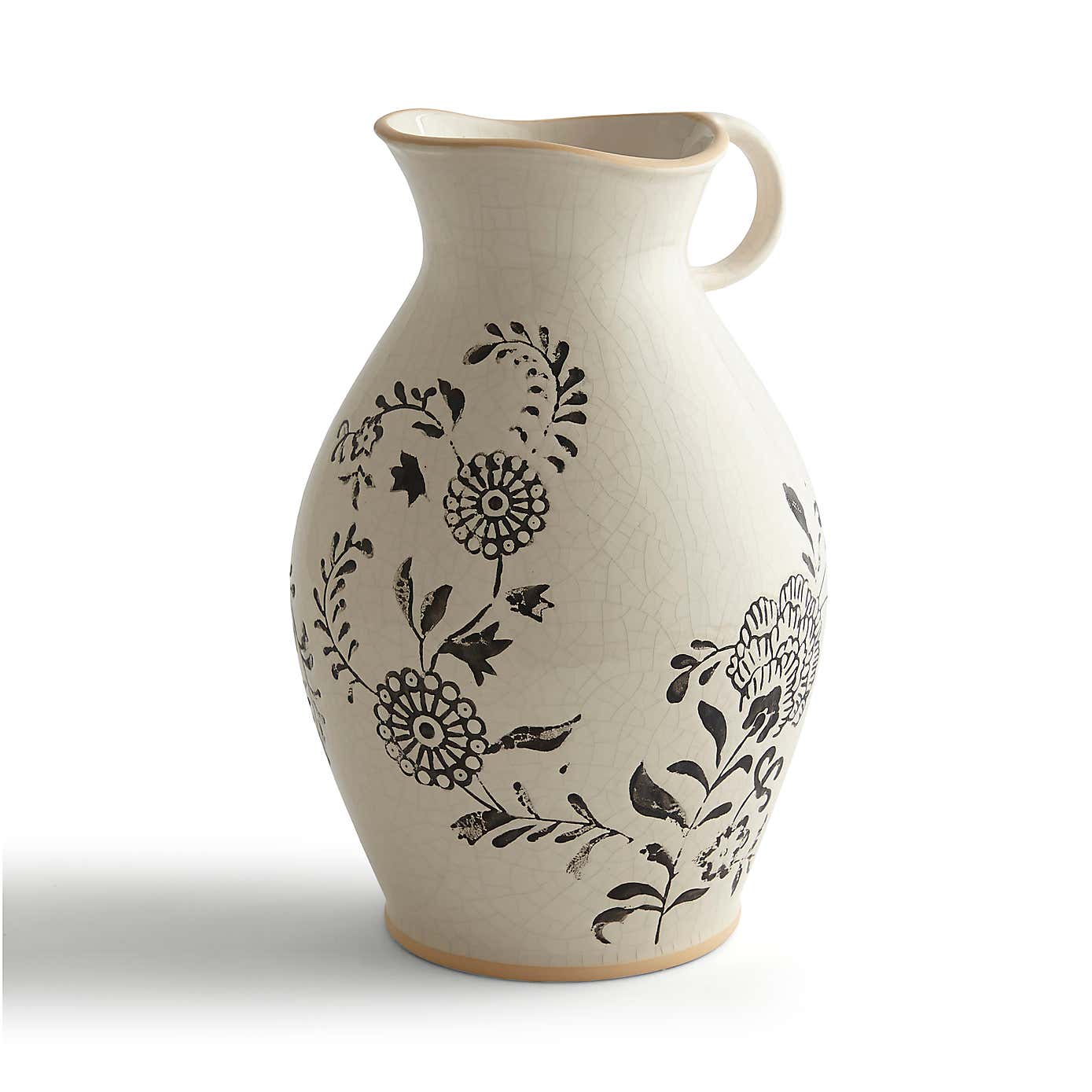 Ceramic Floral Jug Vase