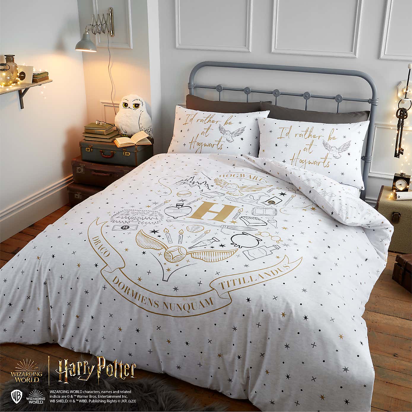 Harry Potter Hogwarts Duvet Cover and Pillowcase Set