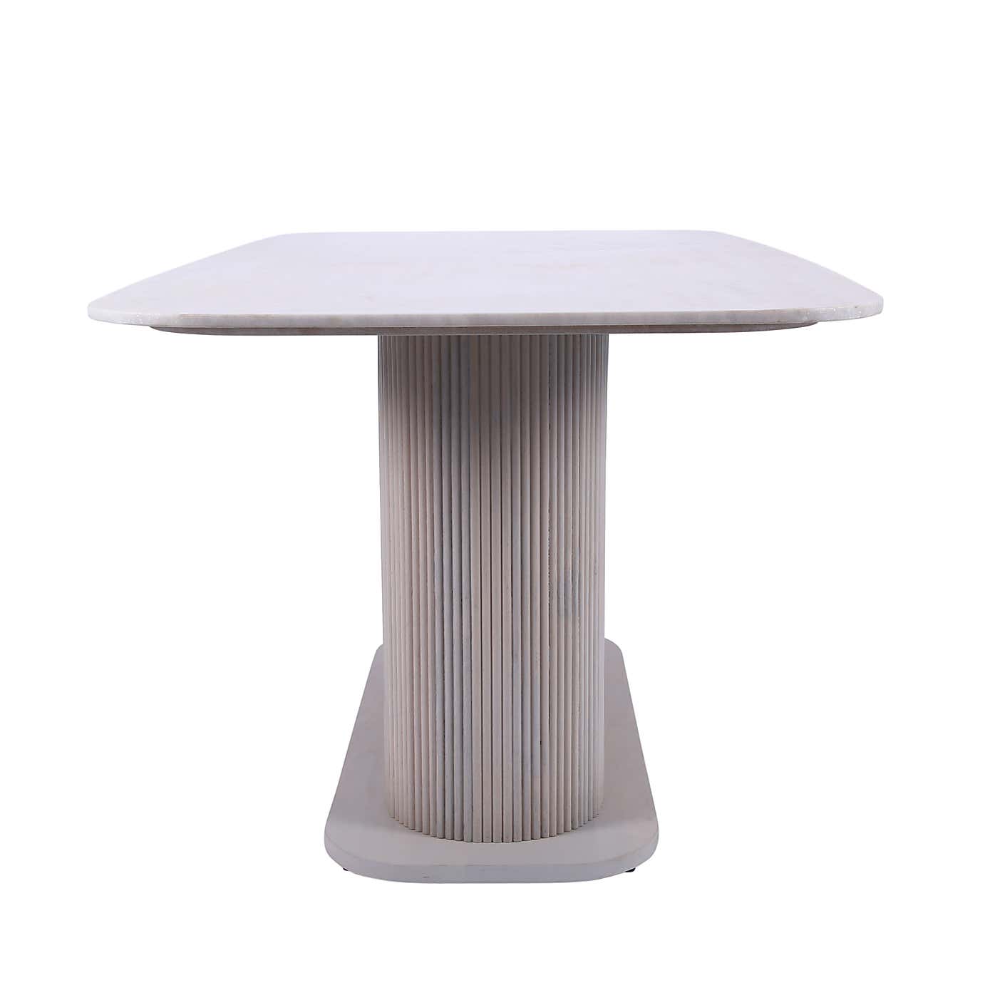 Indus Valley Cleo 6 Seater Dining Table with 6 Cleo Dining Chairs