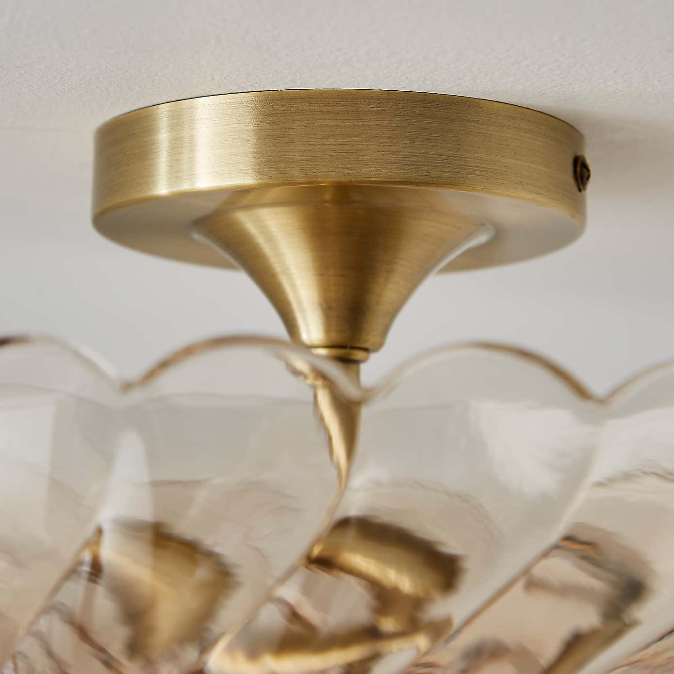 Lucille 2 Light Semi Flush Ceiling Light