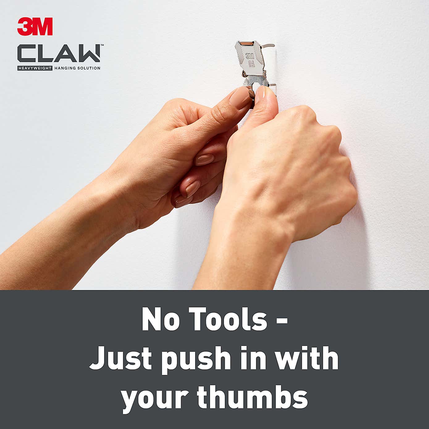 3M CLAW™ Plasterboard Picture and Mirror Hooks, 7kg