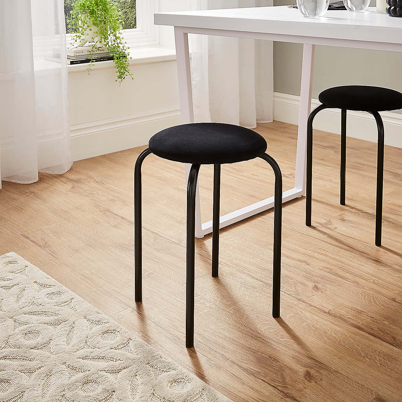 Verity Velvet Stacking Stool