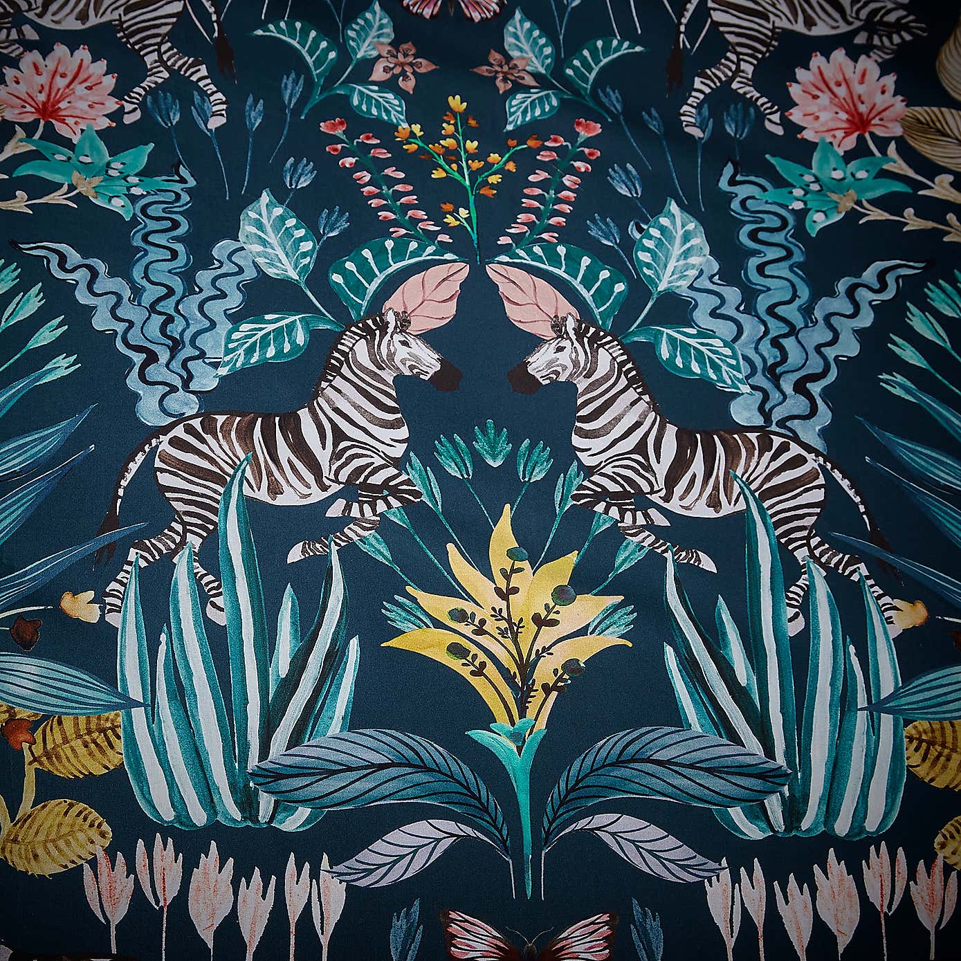 Utopia Dream Teal 100% Cotton Duvet Cover and Pillowcase Set