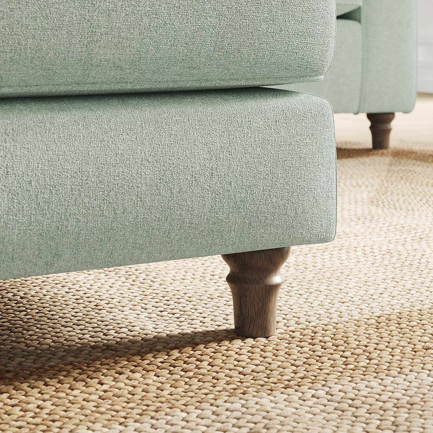 Flori Footstool, Soft Chenille