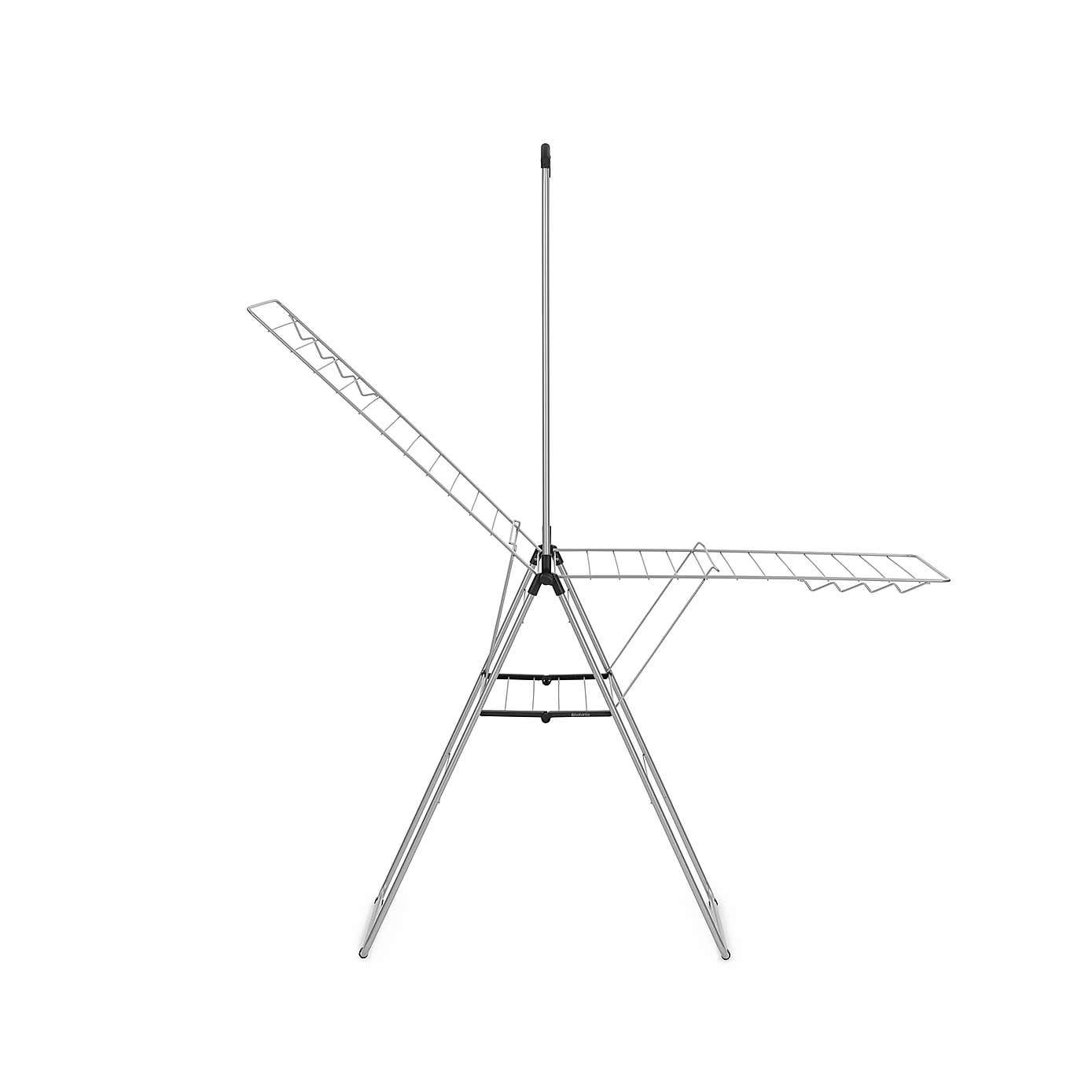 Brabantia HangOn Drying Rack with Hanging Rod 25m, Metallic Grey