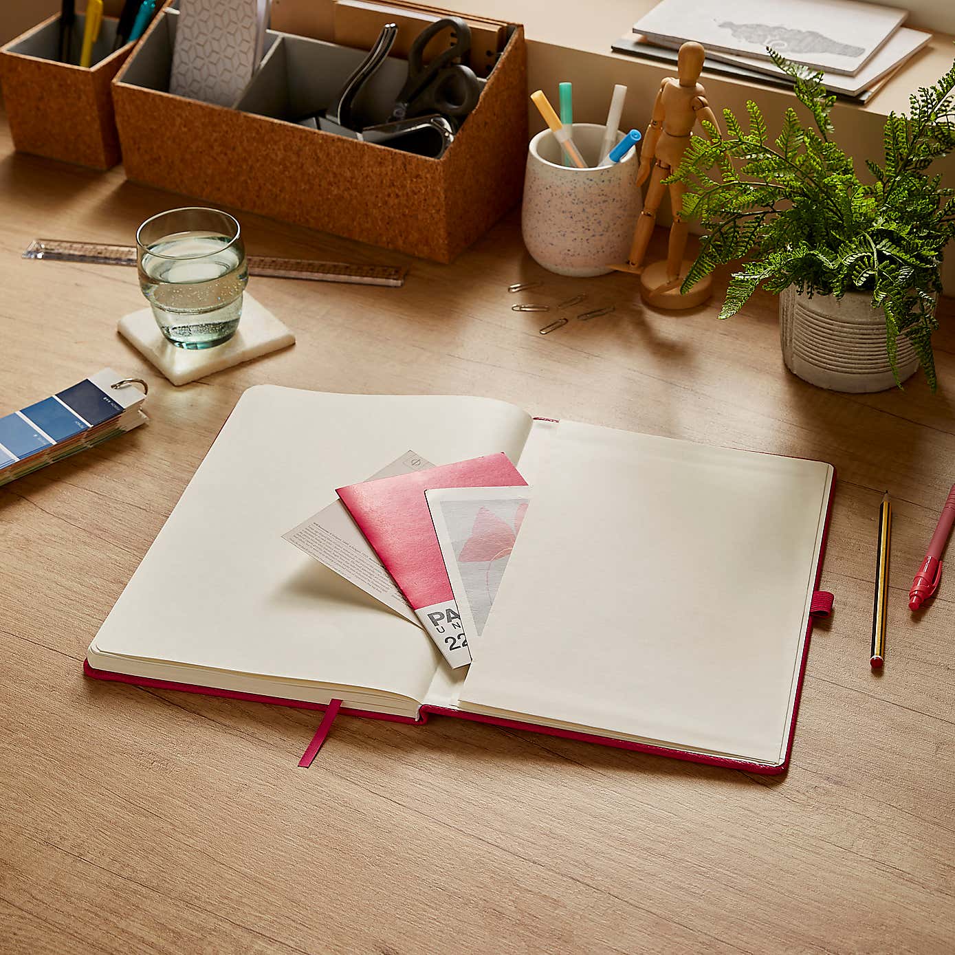 Waters and Noble Premium Faux Leather Notebook