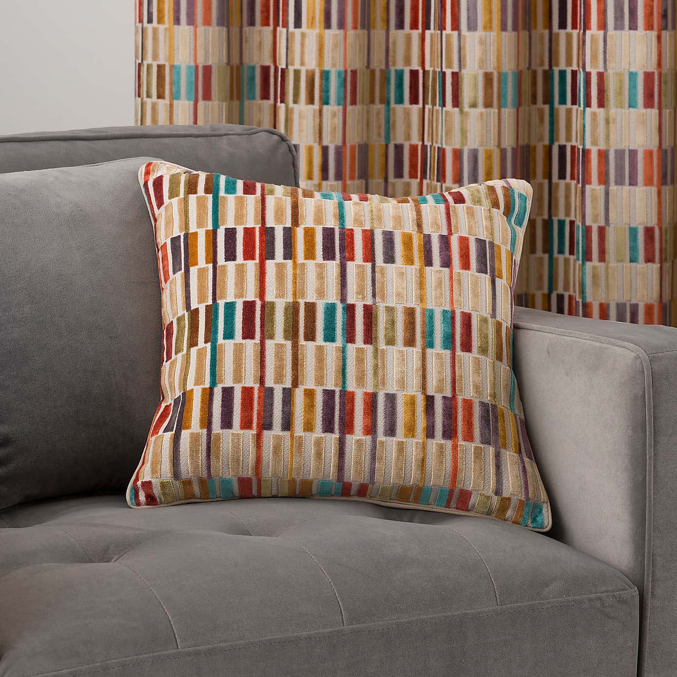 Pelosa Cut Velvet Eyelet Curtains