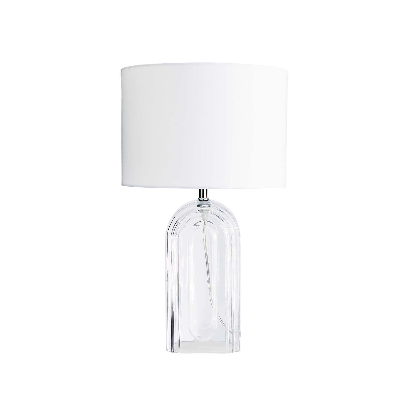 Josie Large Arched Glass Table Lamp