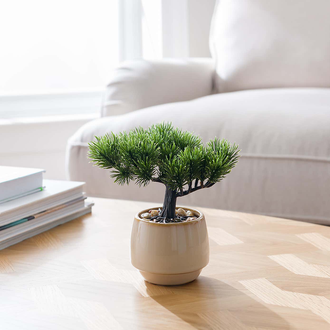 Artificial Bonsai Tree in Ceramic Plant Pot