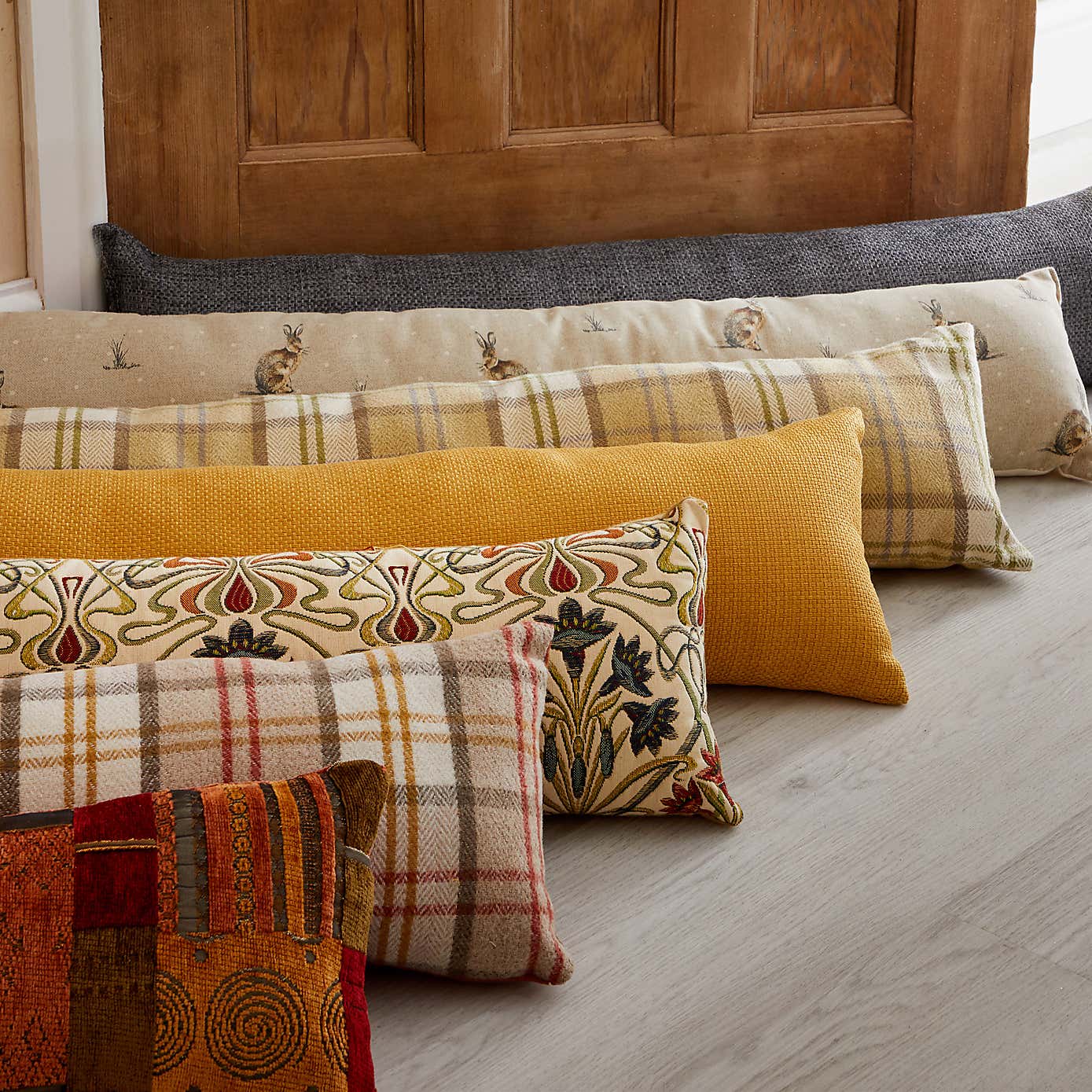 Barkweave Ochre Draught Excluder