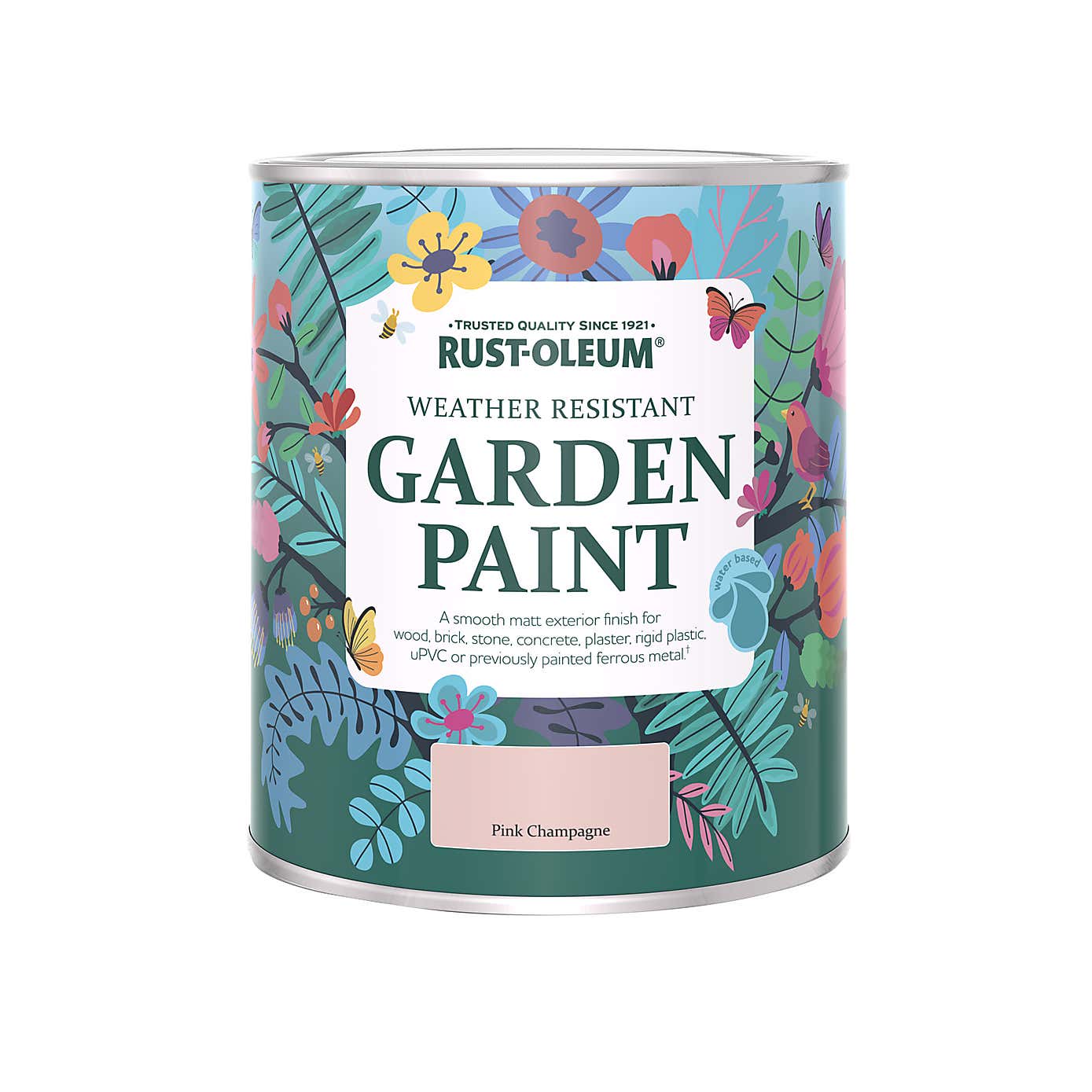 Rust-Oleum Pink Champagne Matt Emulsion Outdoor Paint