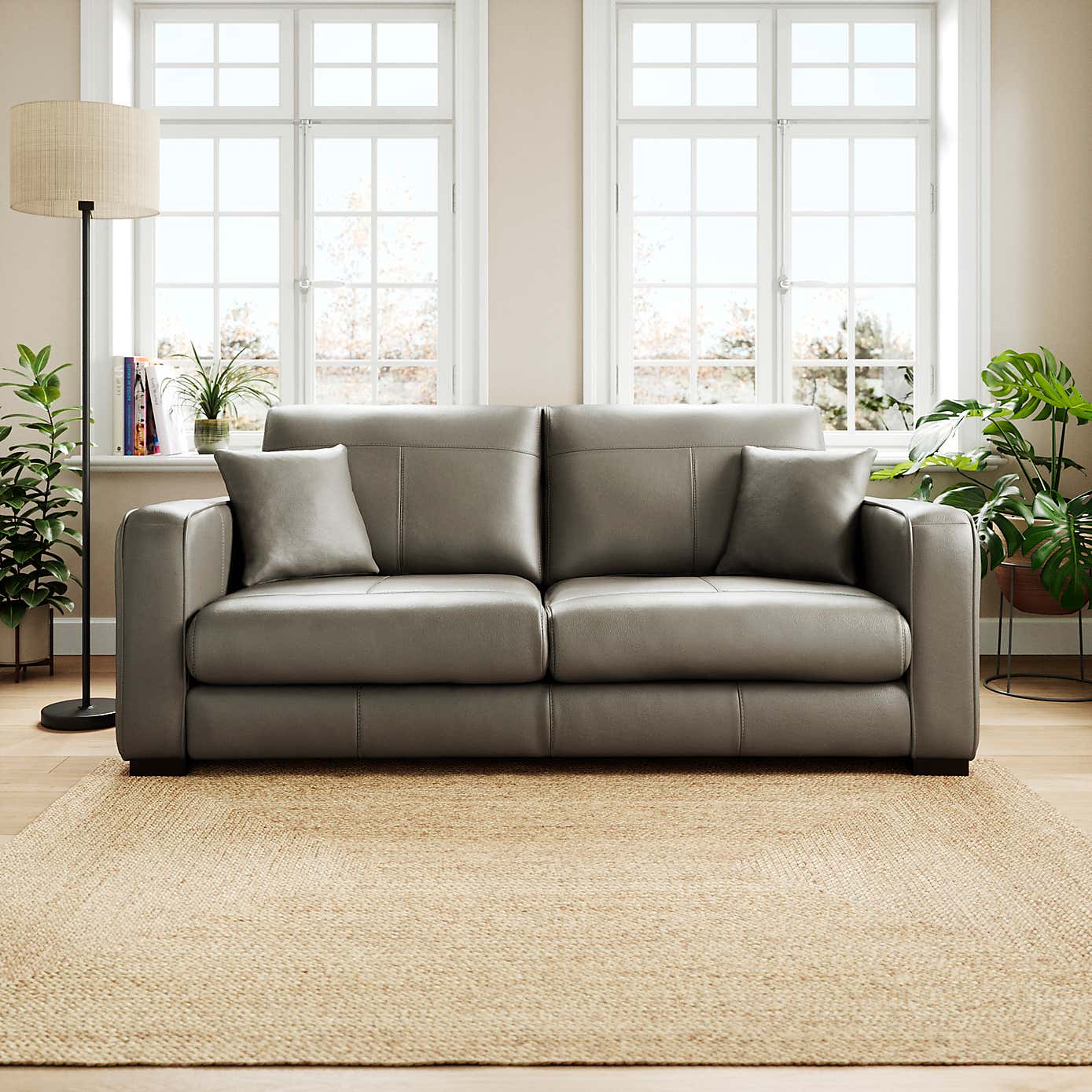 Carson Classic Leather 3 Seater Sofa