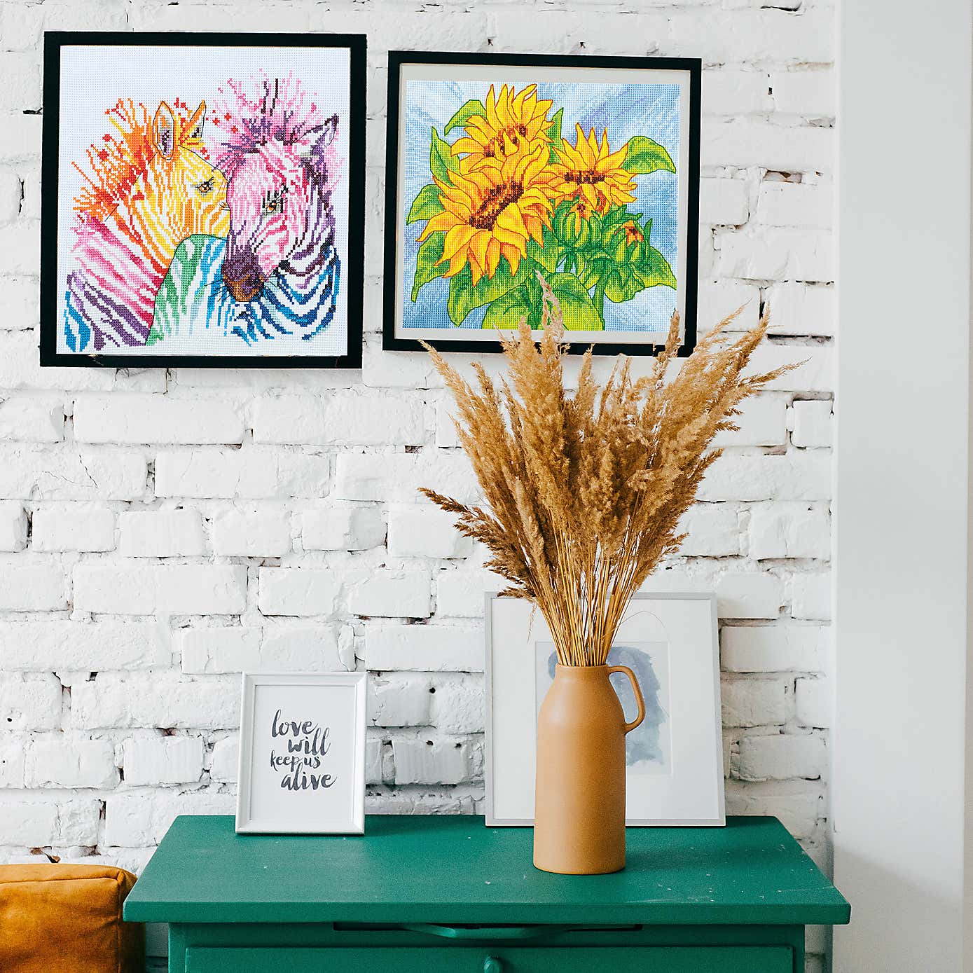 Cross Stitch Large Sun Flowers