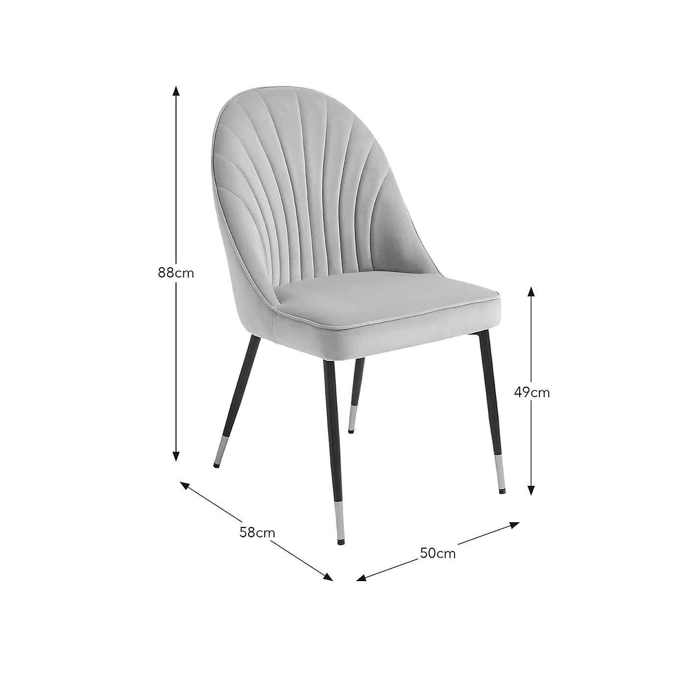 Sylvia Dining Chair, Velvet