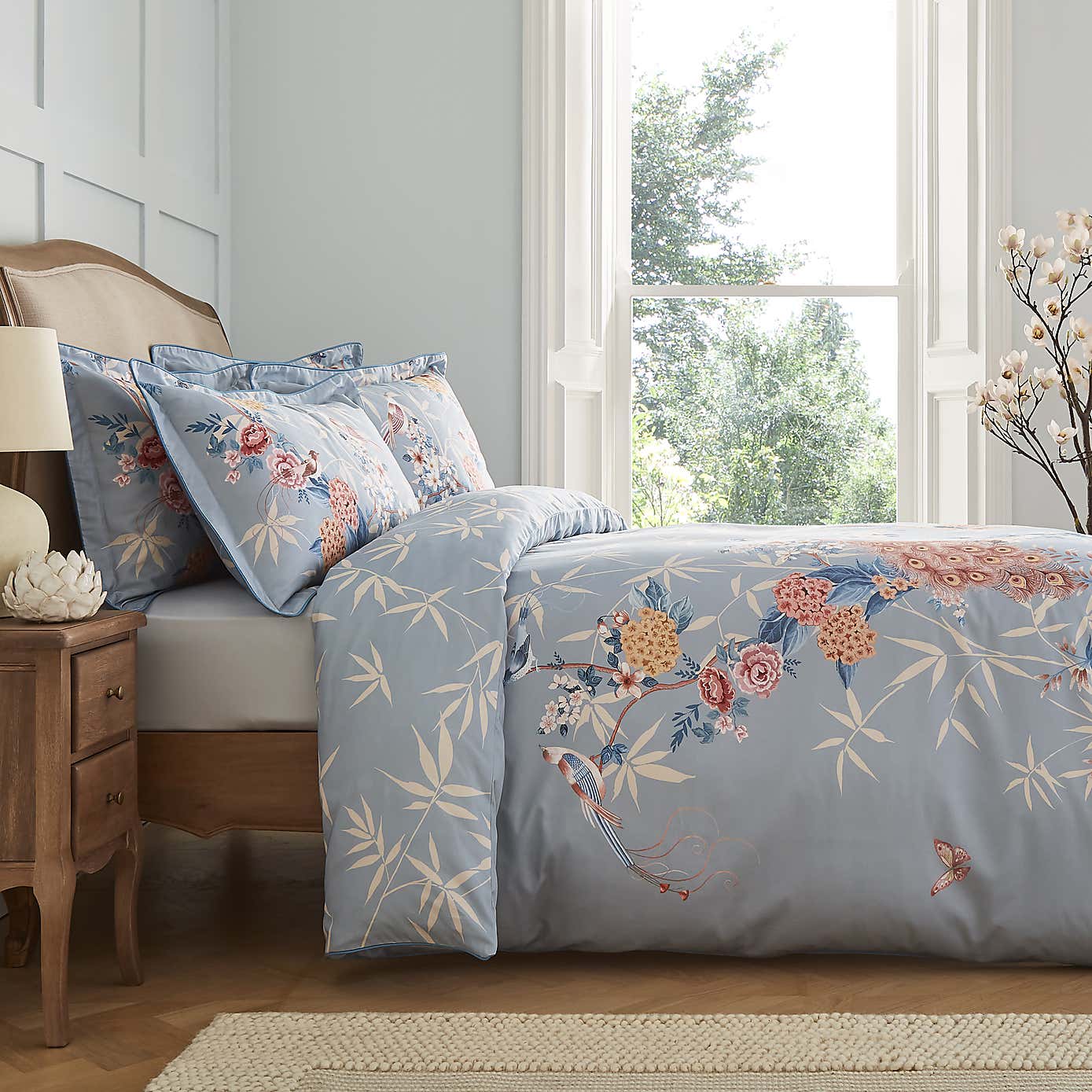 Dorma Love Bird Cotton Duvet Cover and Pillowcase Set