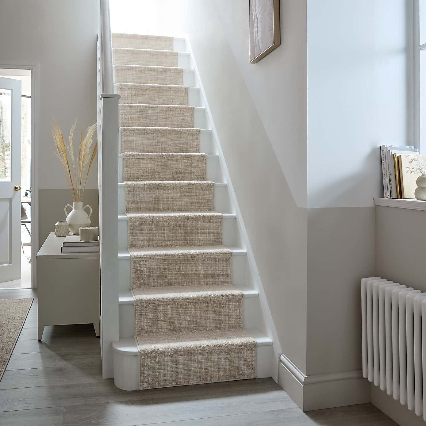 Clifton Boucle Washable Stair Runner