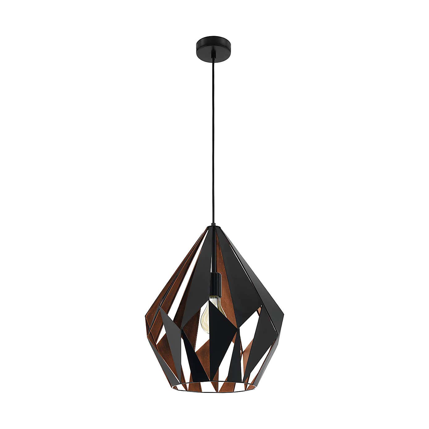 EGLO Carlton Art Deco Geometric Pendant Light