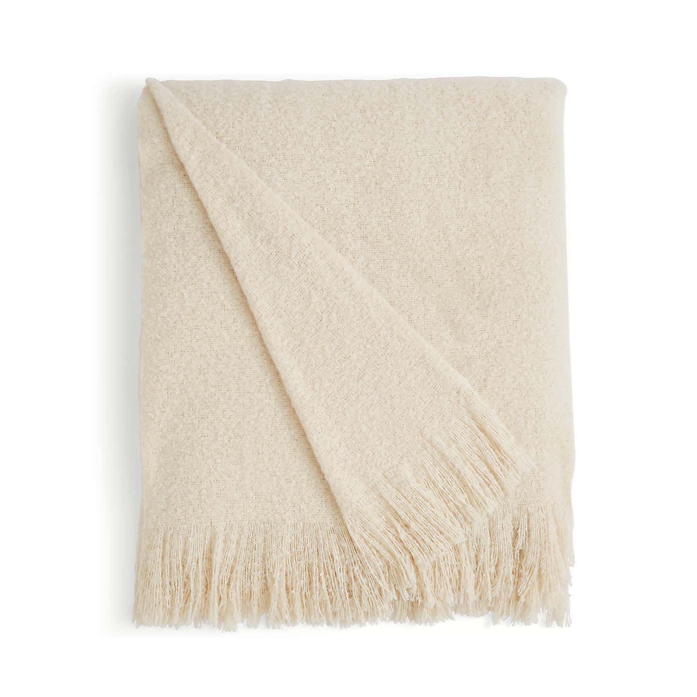 Brushed Boucle Throw