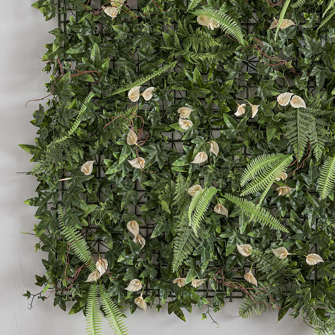 Artificial Lily and Mixed Foliage Wall Panel