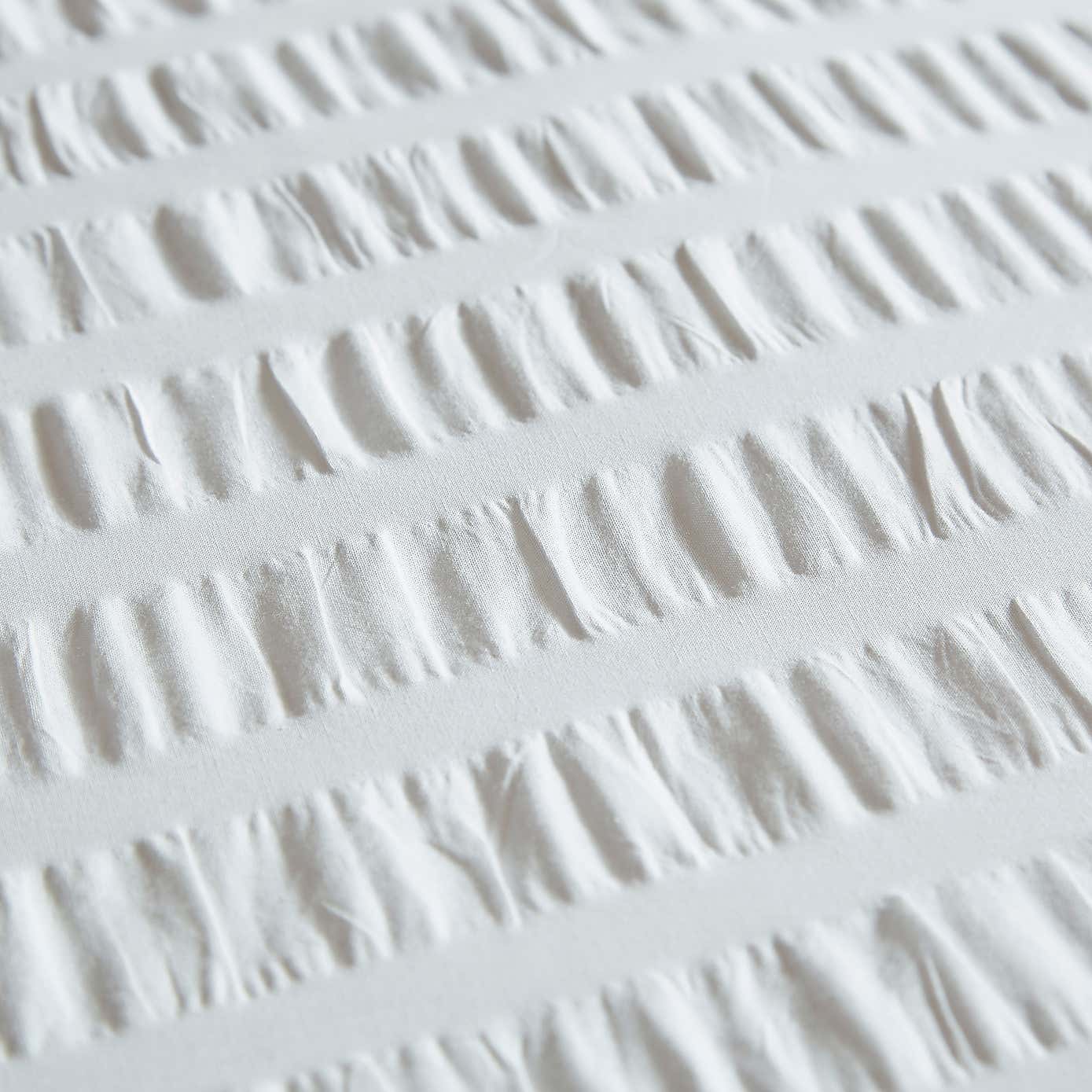 Aria Seersucker Powder Blue Duvet Cover and Pillowcase Set