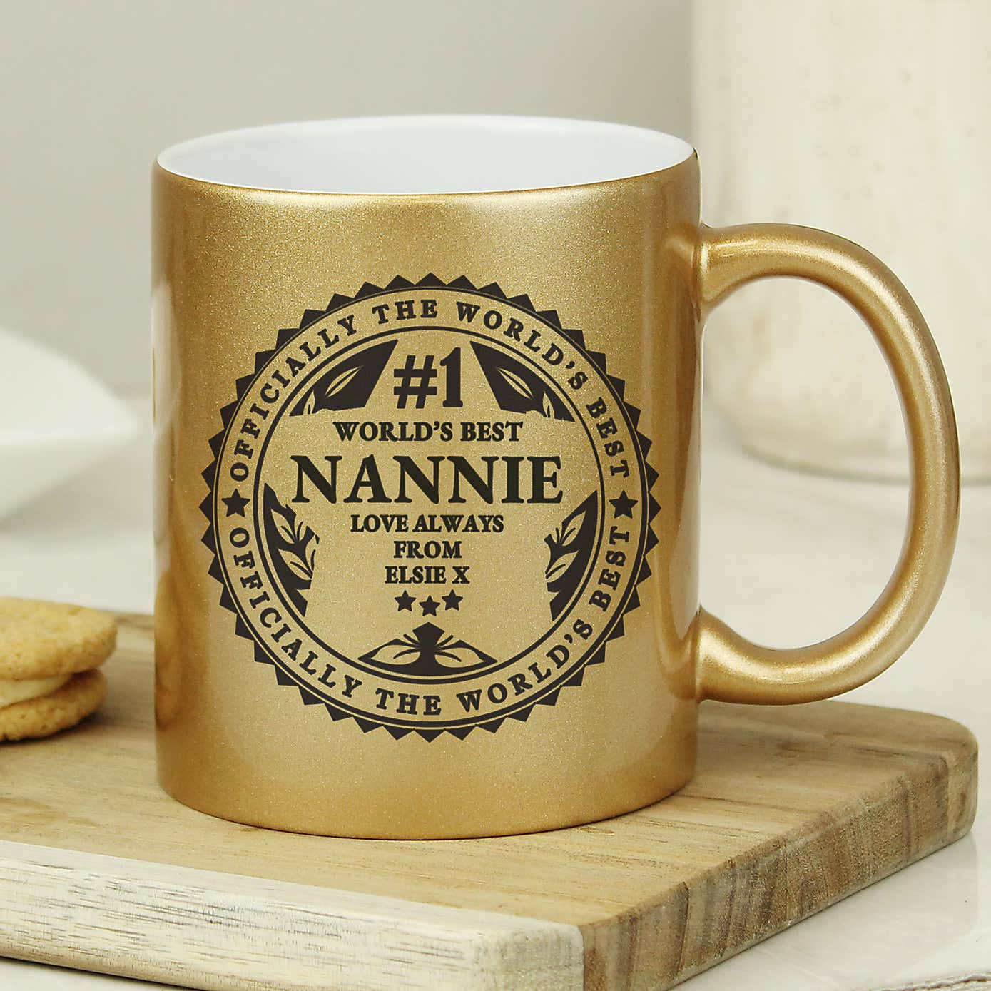 Personalised World's Best Gold Mug