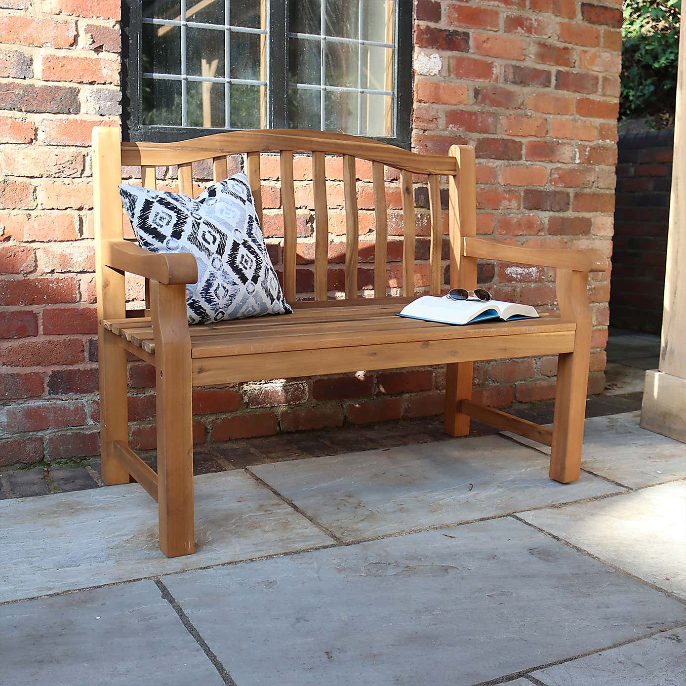 A.Mir Lytham Outdoor 2 Seater Dining Bench
