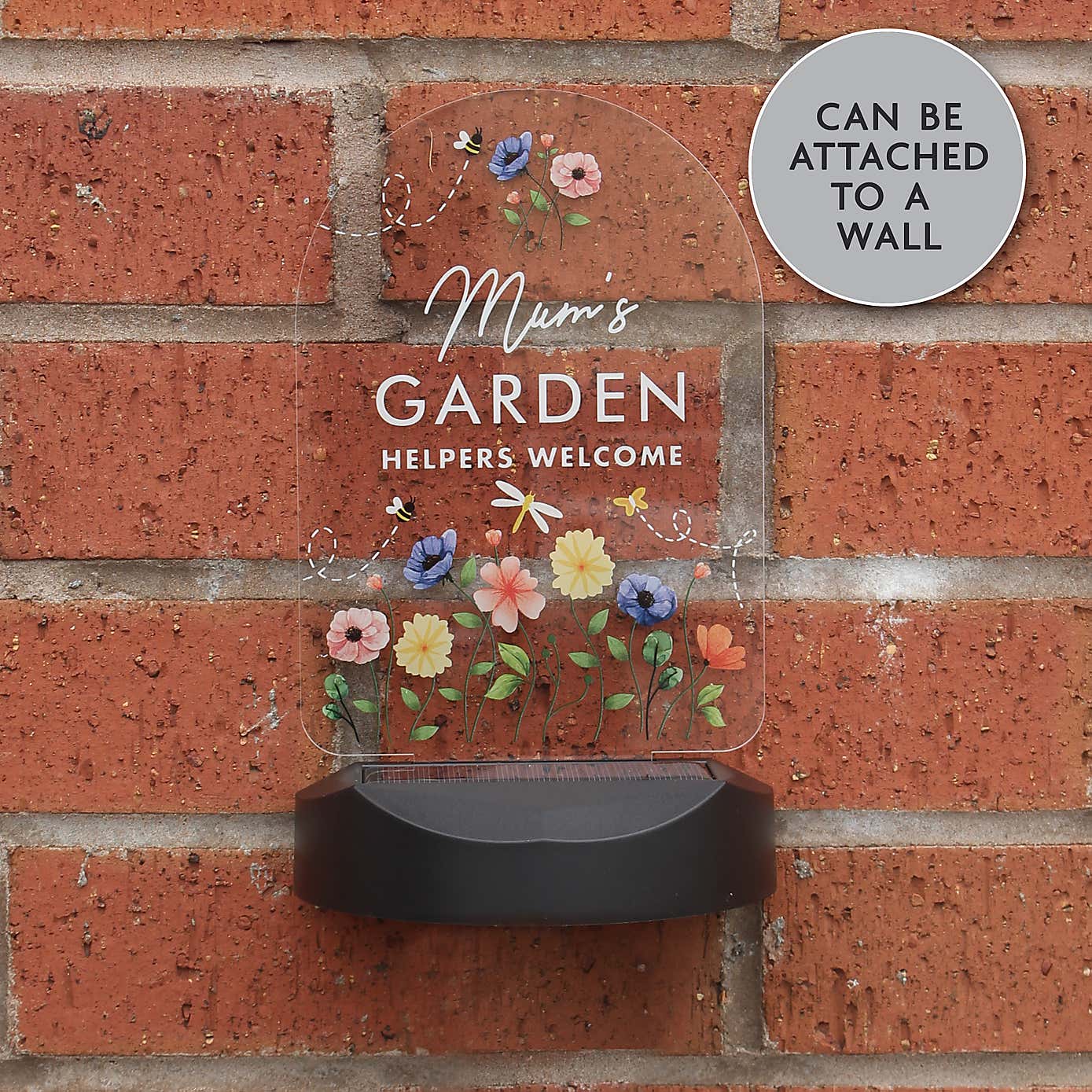 Personalised Flower Garden Outdoor Solar LED Light