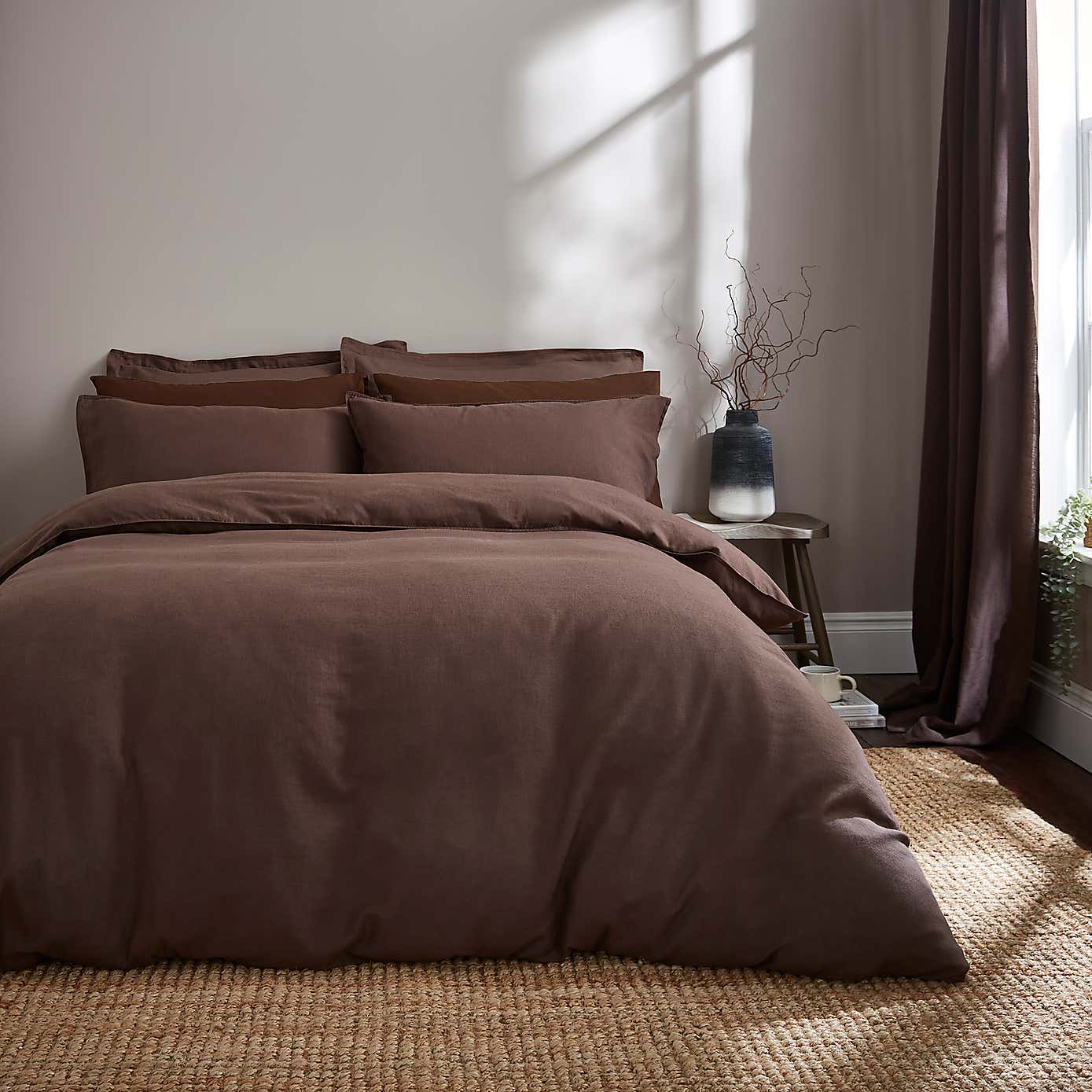 Cotton Linen Standard Pillowcase Pair