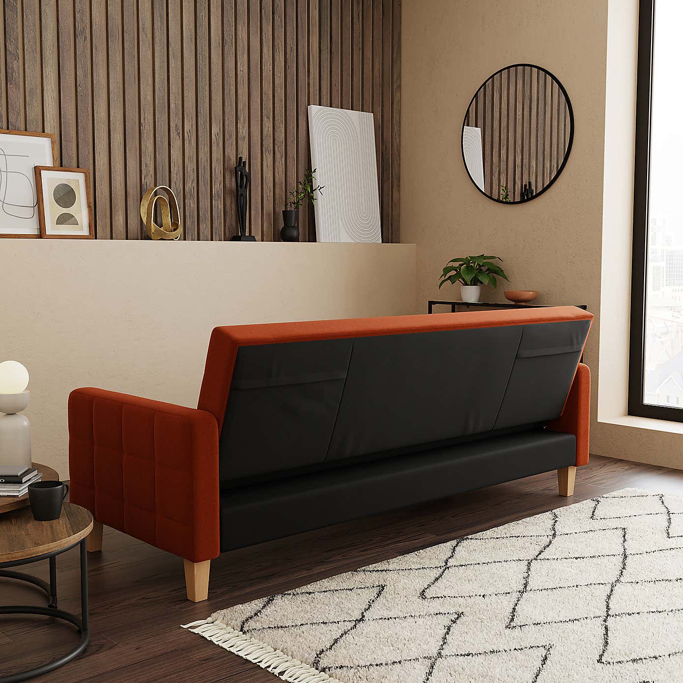 Harlow Velvet Storage Double Sofa Bed