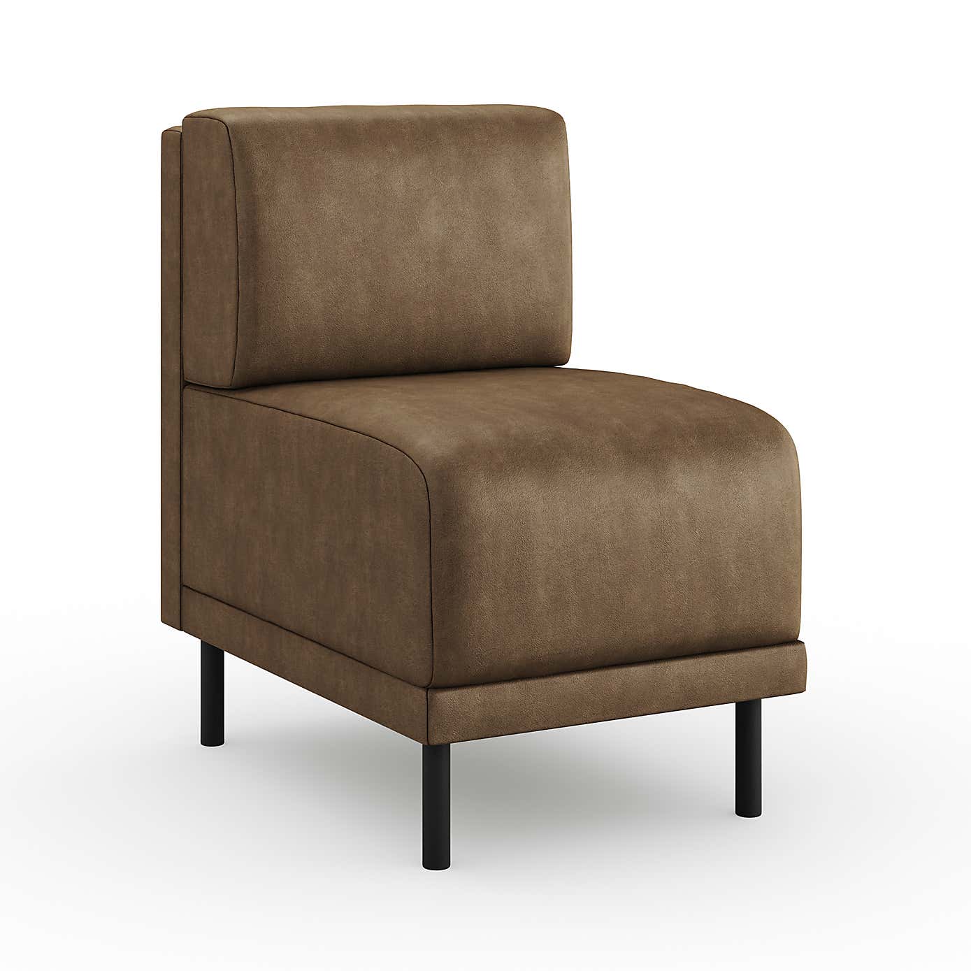 Mae Small Dining Bench, Faux Leather