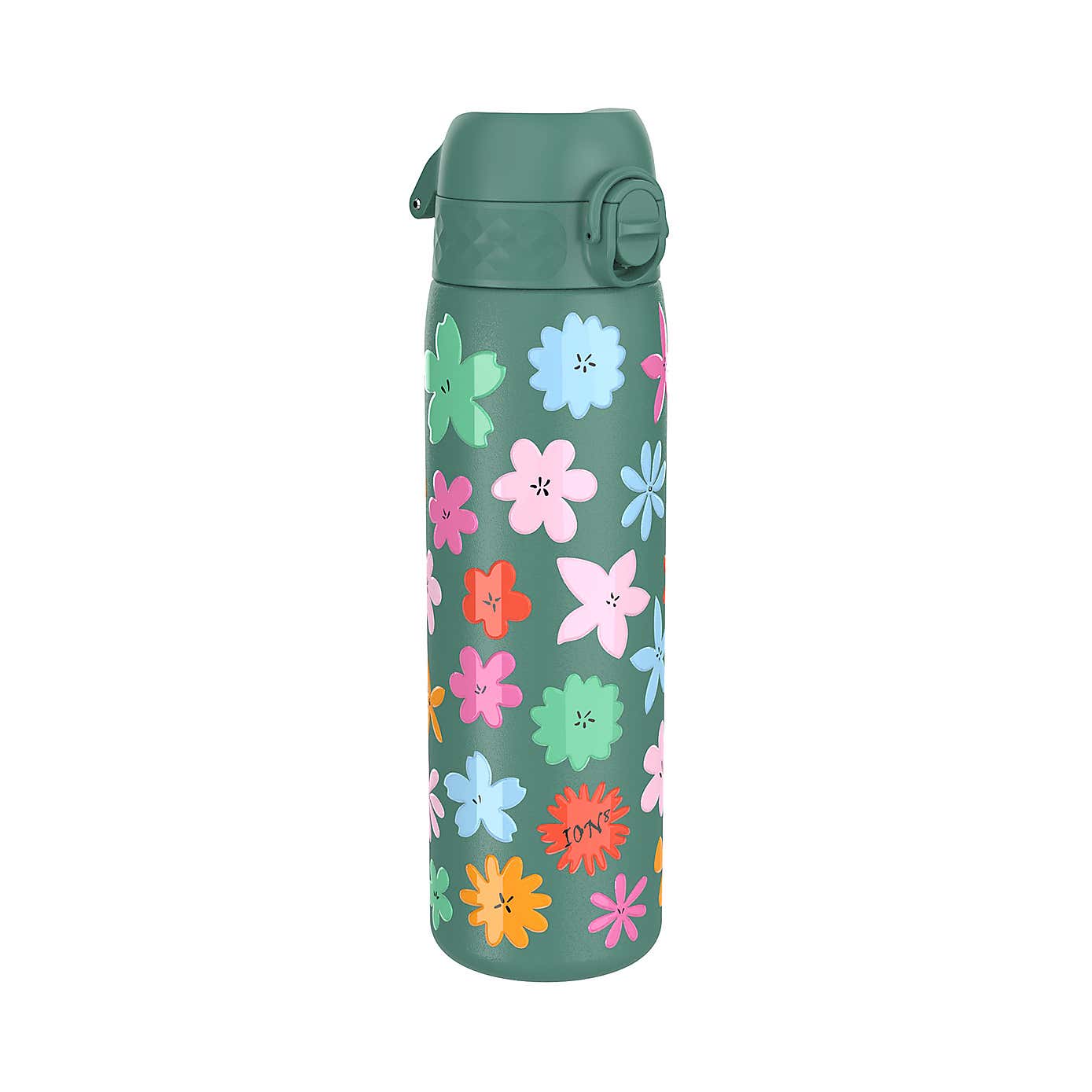Ion8 Floral Leak Proof Kids Stainless Steel Water Bottle, 400ml