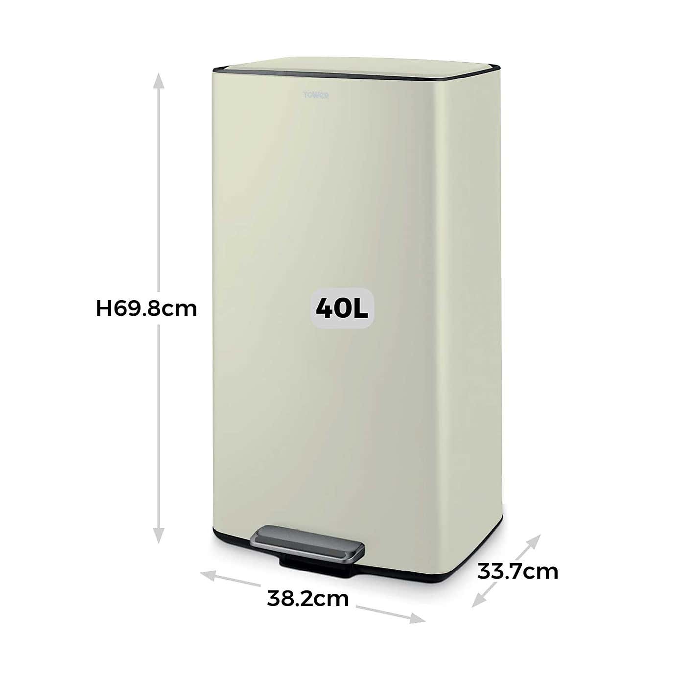 Tower 40L Rectangular Pedal Bin