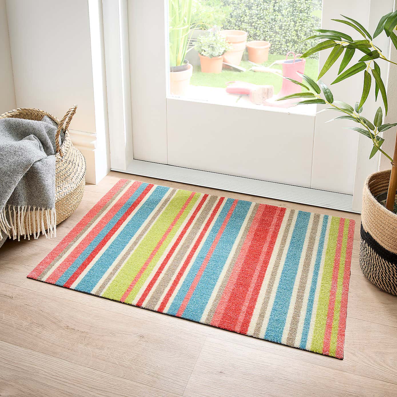 Marvel Bright Stripe Washable Doormat