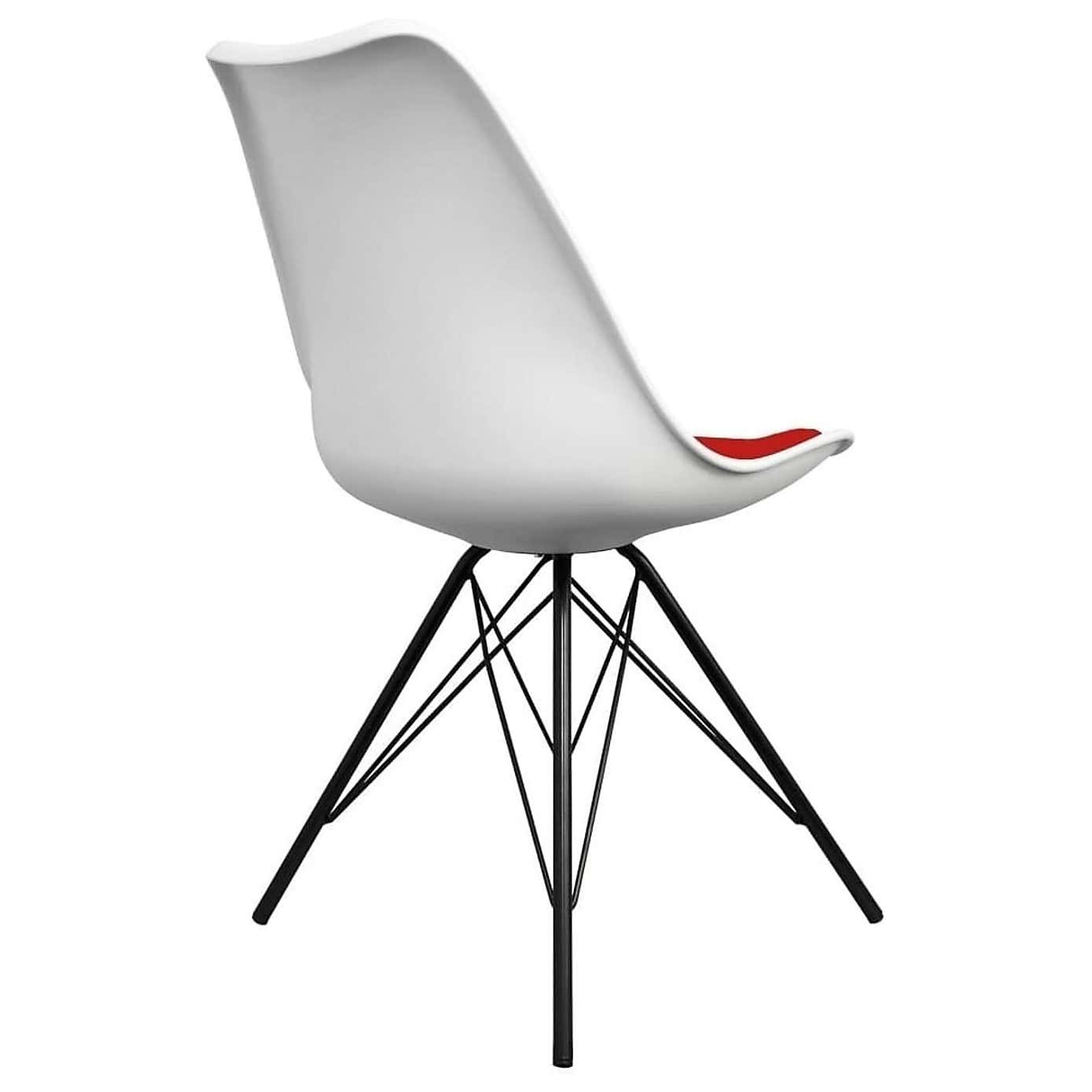 Fusion Living Soho White Plastic Dining Chair