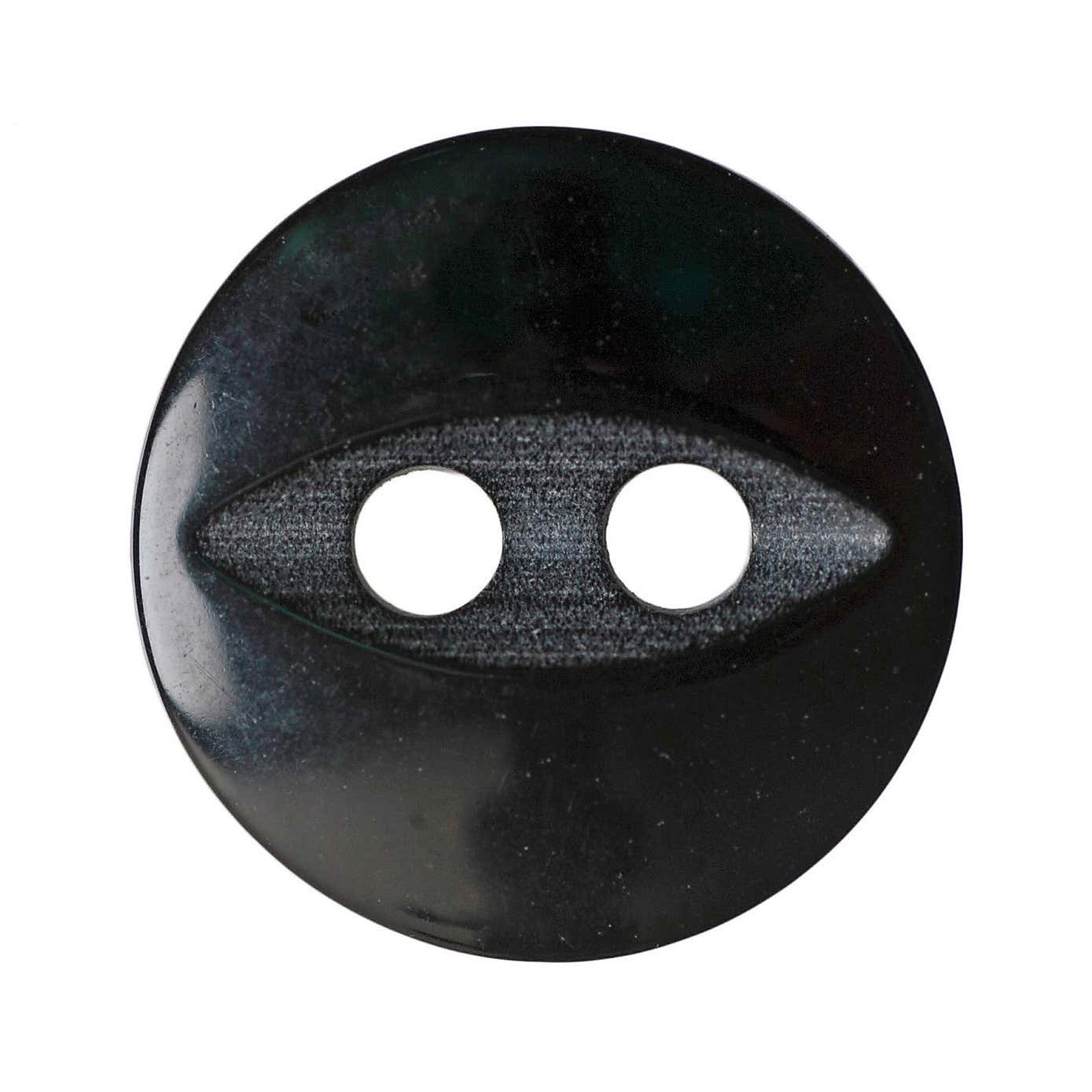 Round Fish Eye Buttons 11.25mm Pack of 13