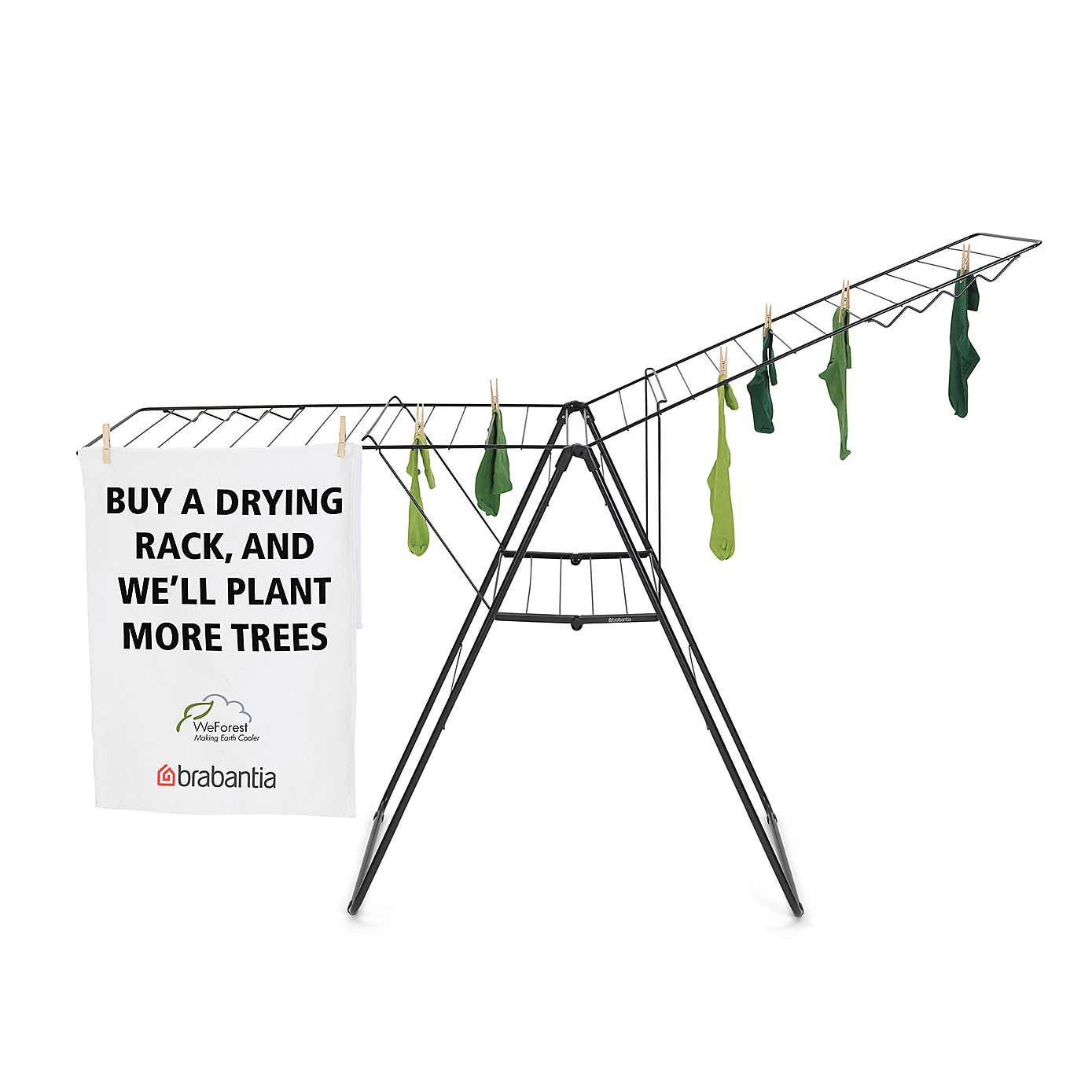 Brabantia Black HangOn Drying Rack 25m
