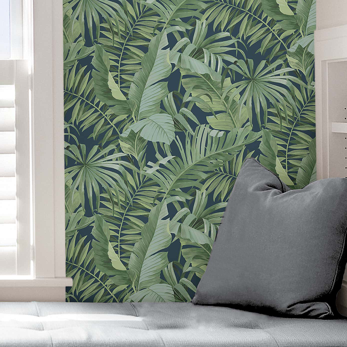 Nu Wall Self Adhesive Maui Navy Wallpaper