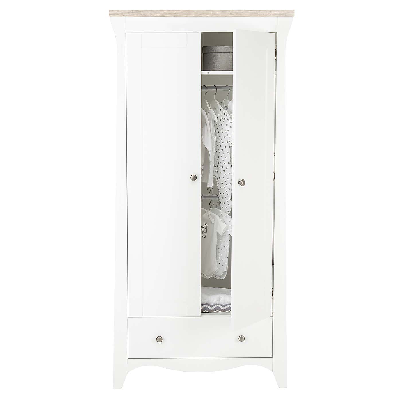 CuddleCo Clara 2 Door Wardrobe