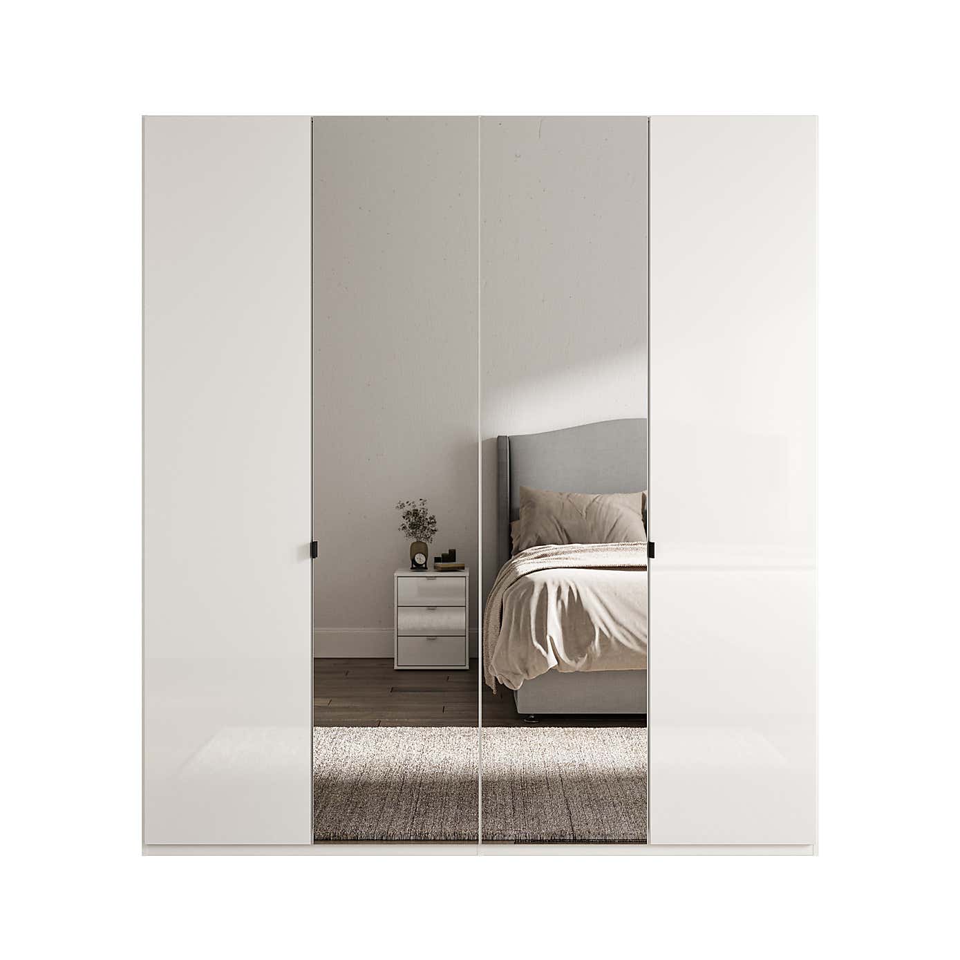 Wiemann Kahla 4 Door Mirrored Wardrobe