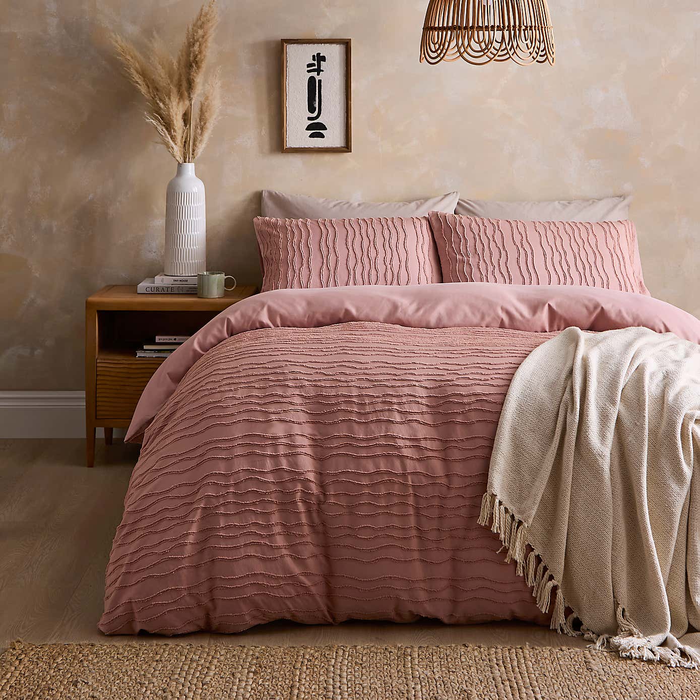 Alton Tufted Stripe Quilt Cover Set