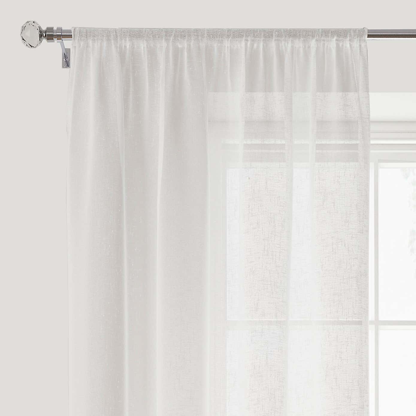 Boucle Slot Top Single Voile Panel