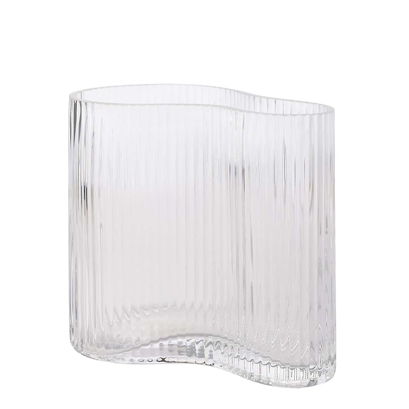 Hestia Ribbed Glass Vase