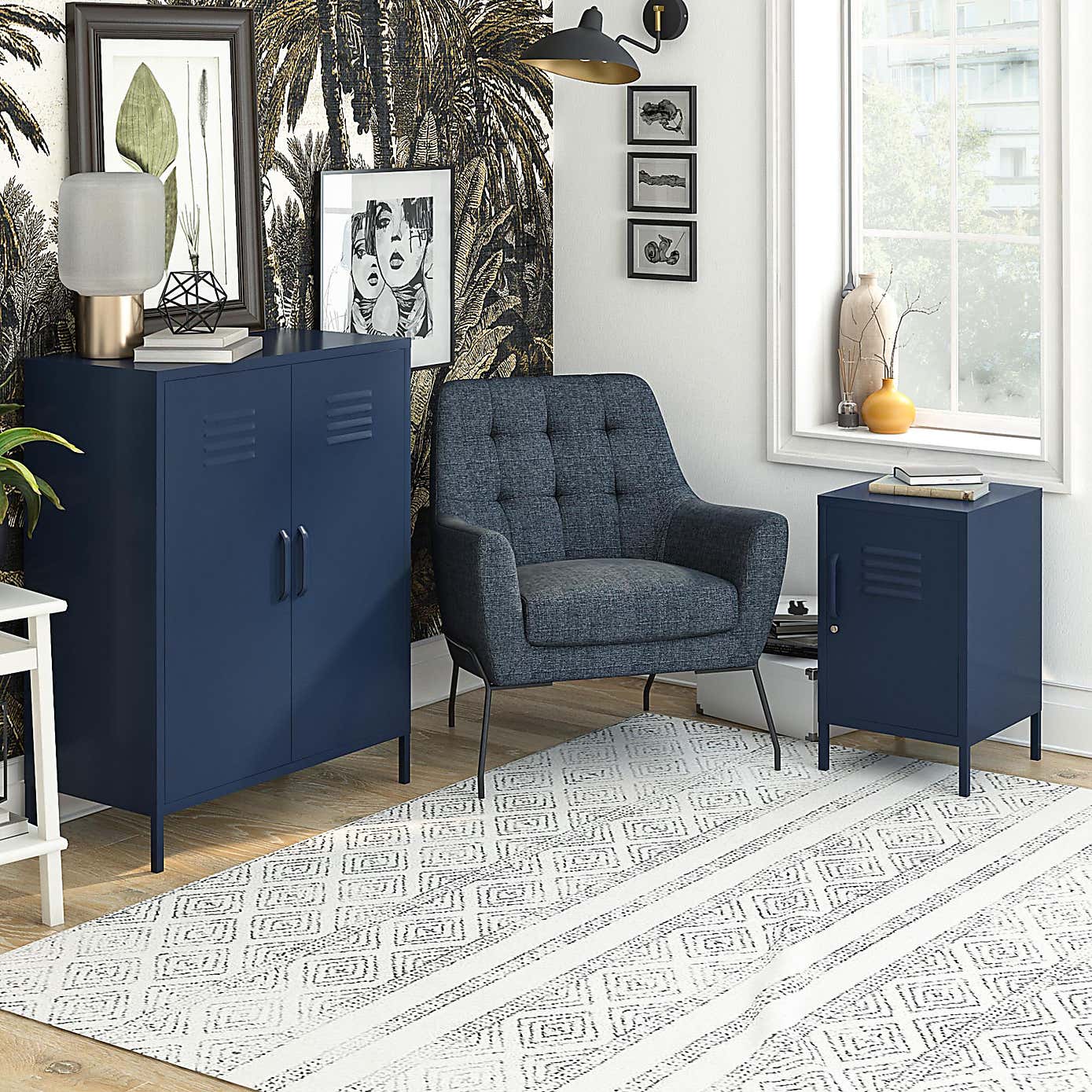 Bradford Metal Locker End Table