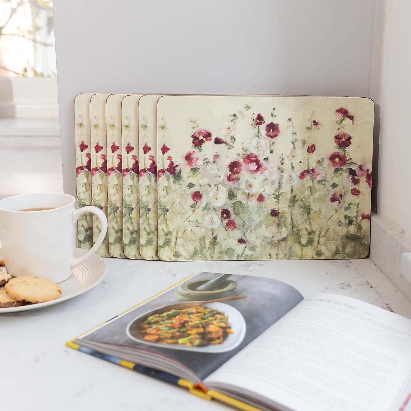 C TOPS Set of 6 Wild Poppies Placemats